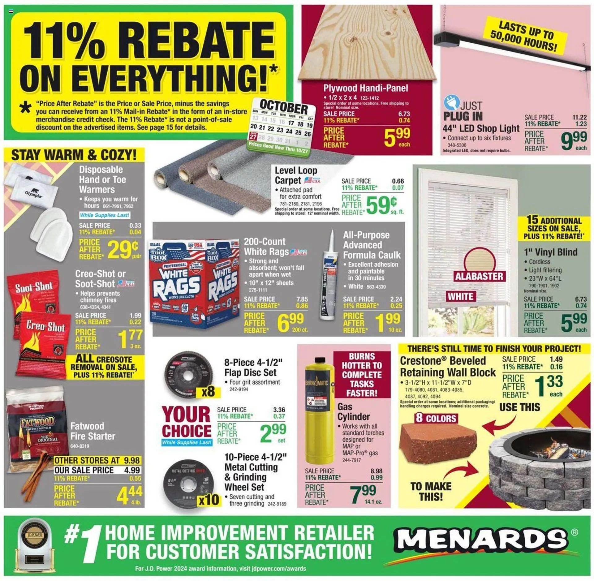 Weekly ad Menards Weekly Ad from October 16 to October 27 2024 - Page 1