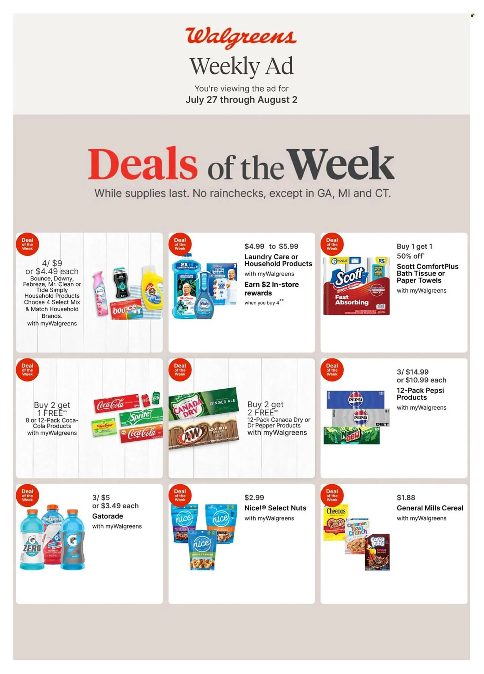 Weekly ad Walgreens Weekly Ad from July 27 to August 2 2025 - Page 1