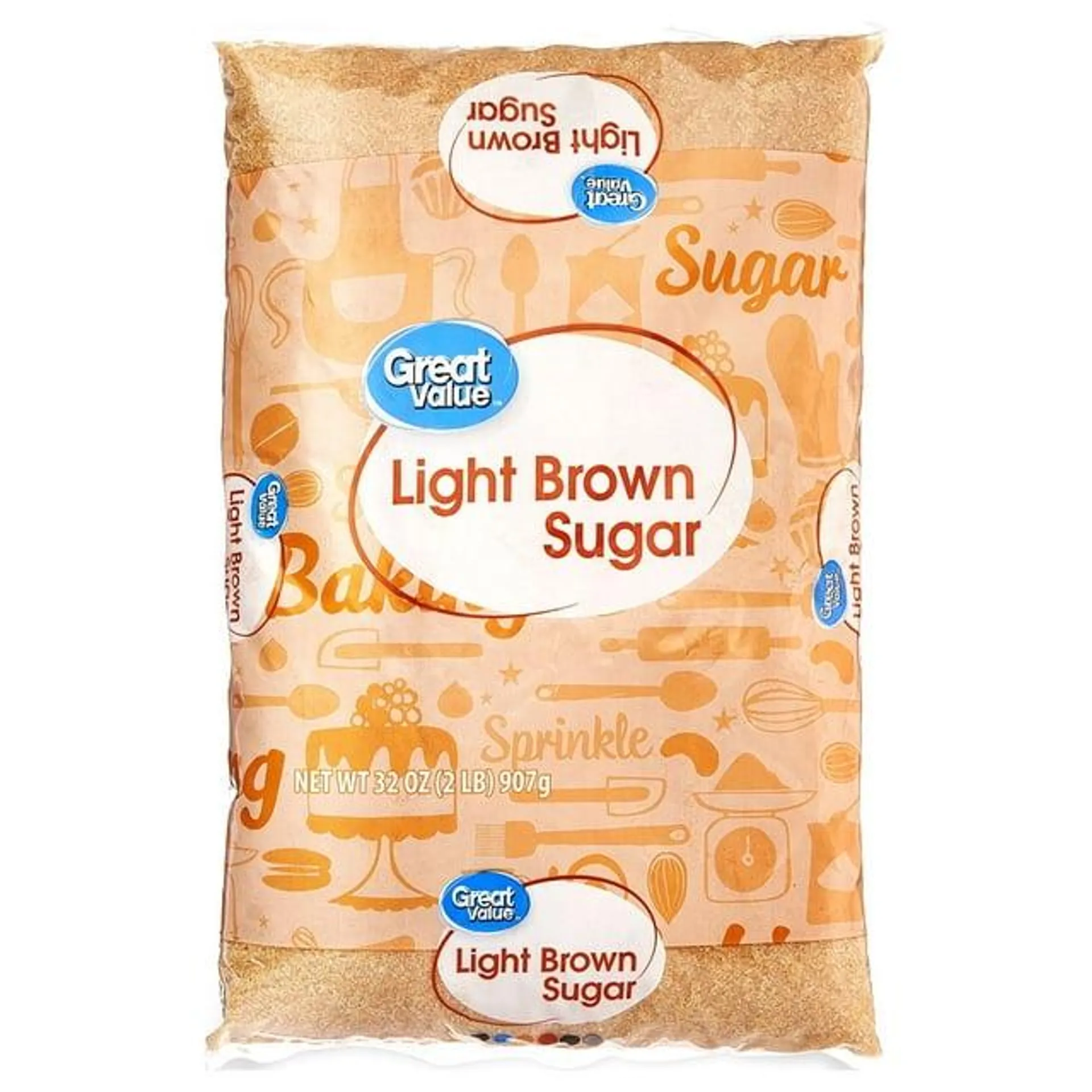 Great Value Light Brown Sugar, 32 oz