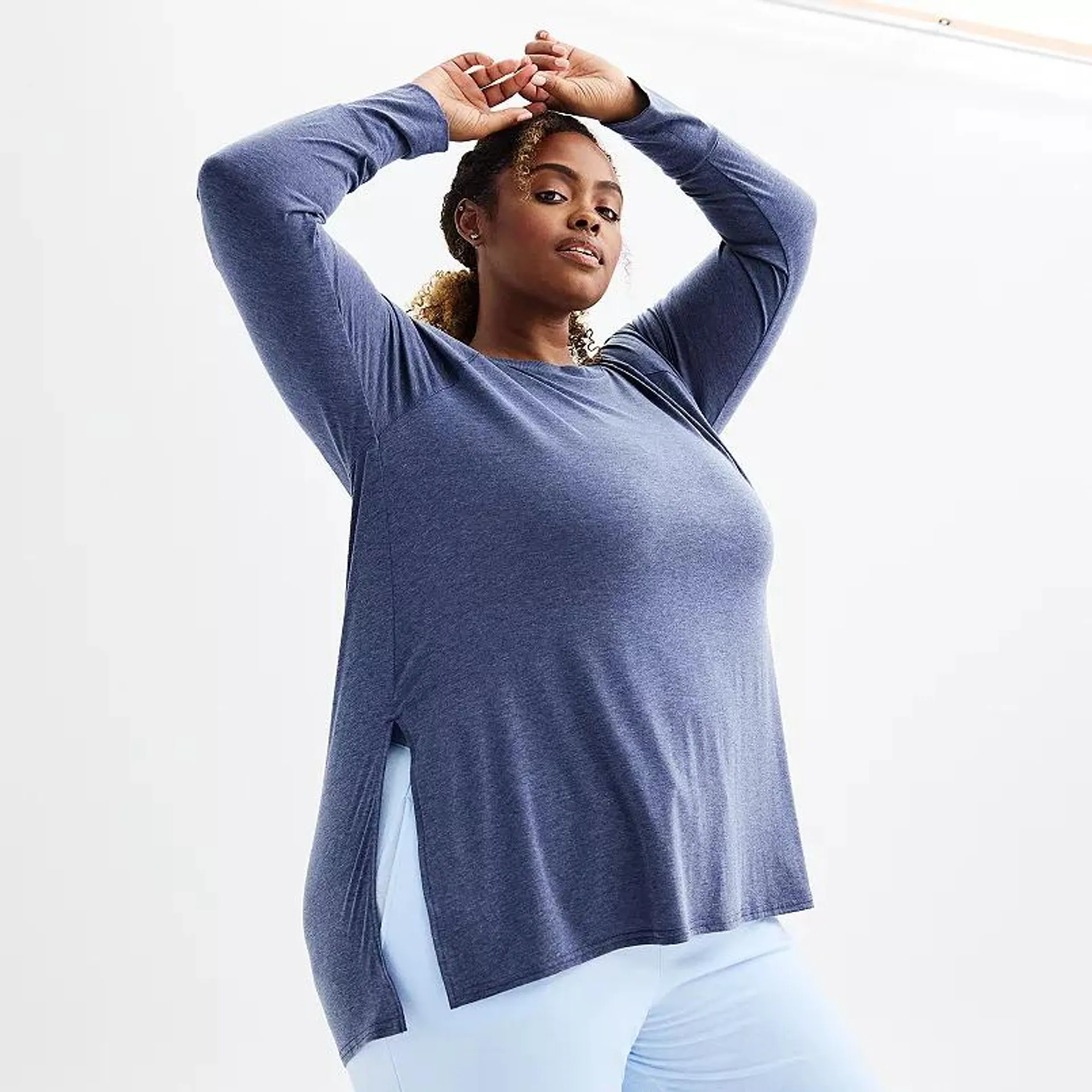 Plus Size Tek Gear® Long Sleeve Tunic Tee