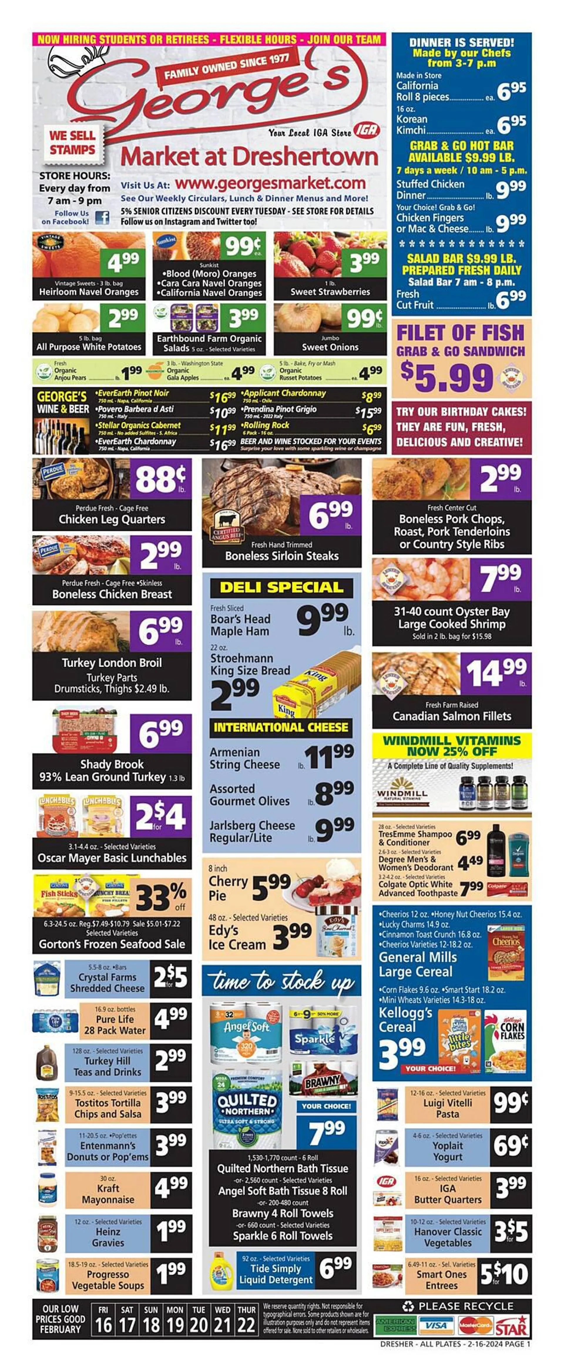 Weekly ad George's Market Weekly Ad from February 16 to February 22 2024 - Page 