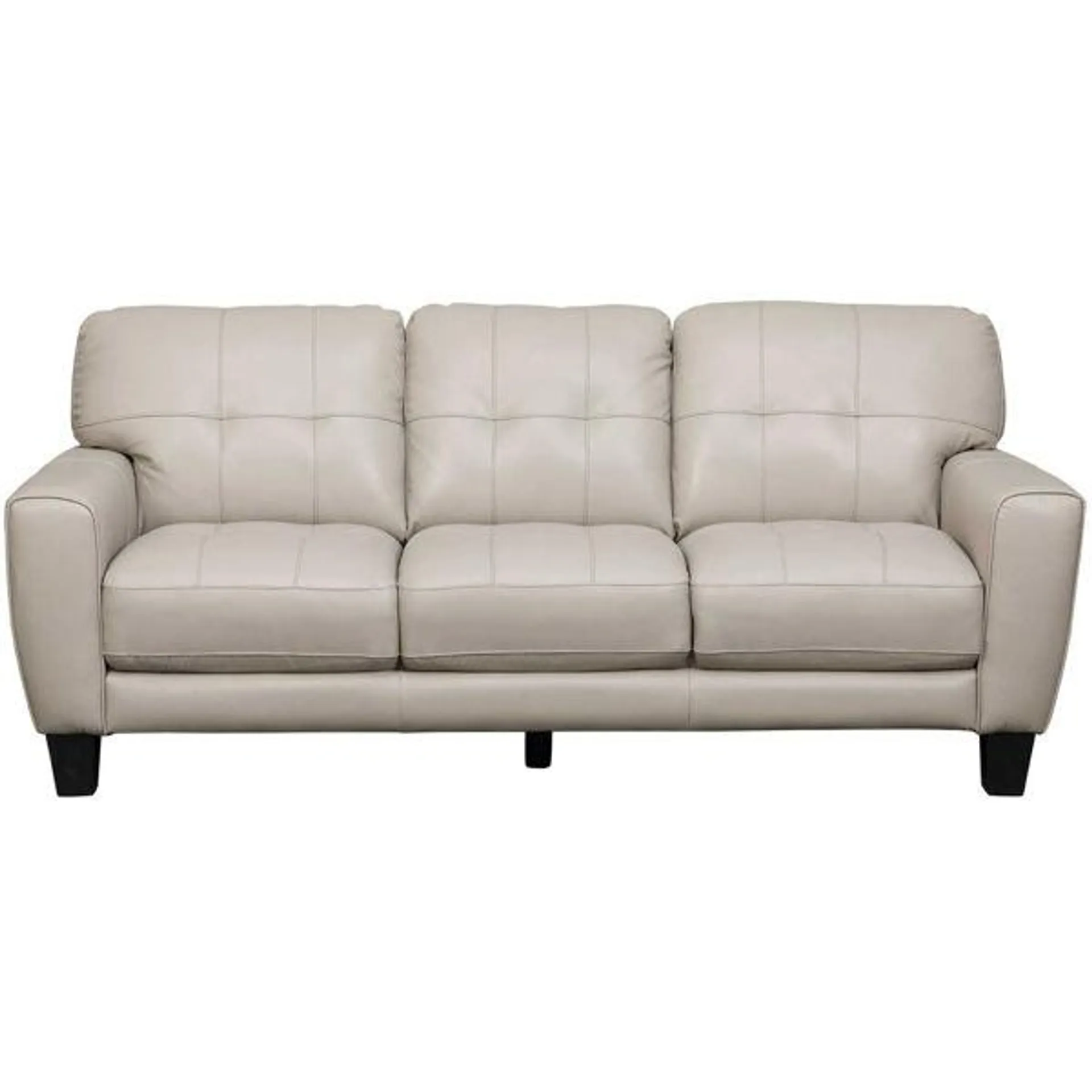 Aria Taupe Leather Sofa