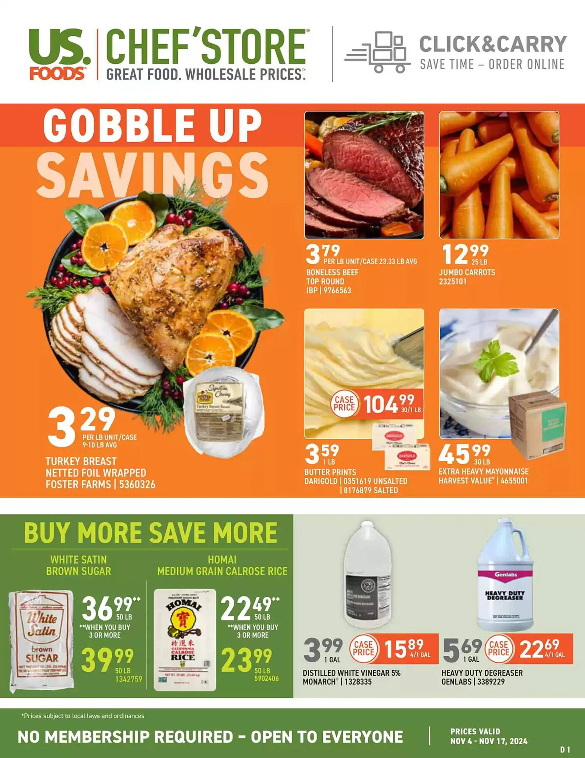 US Foods Chefs Store Weekly Ad - 1