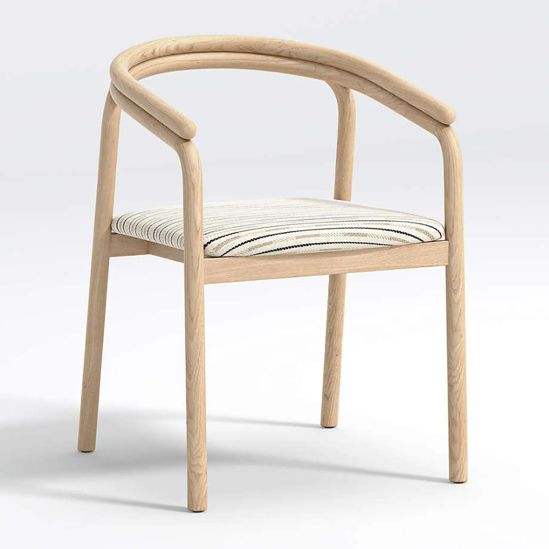 Redonda Wood Upholstered Dining Chair