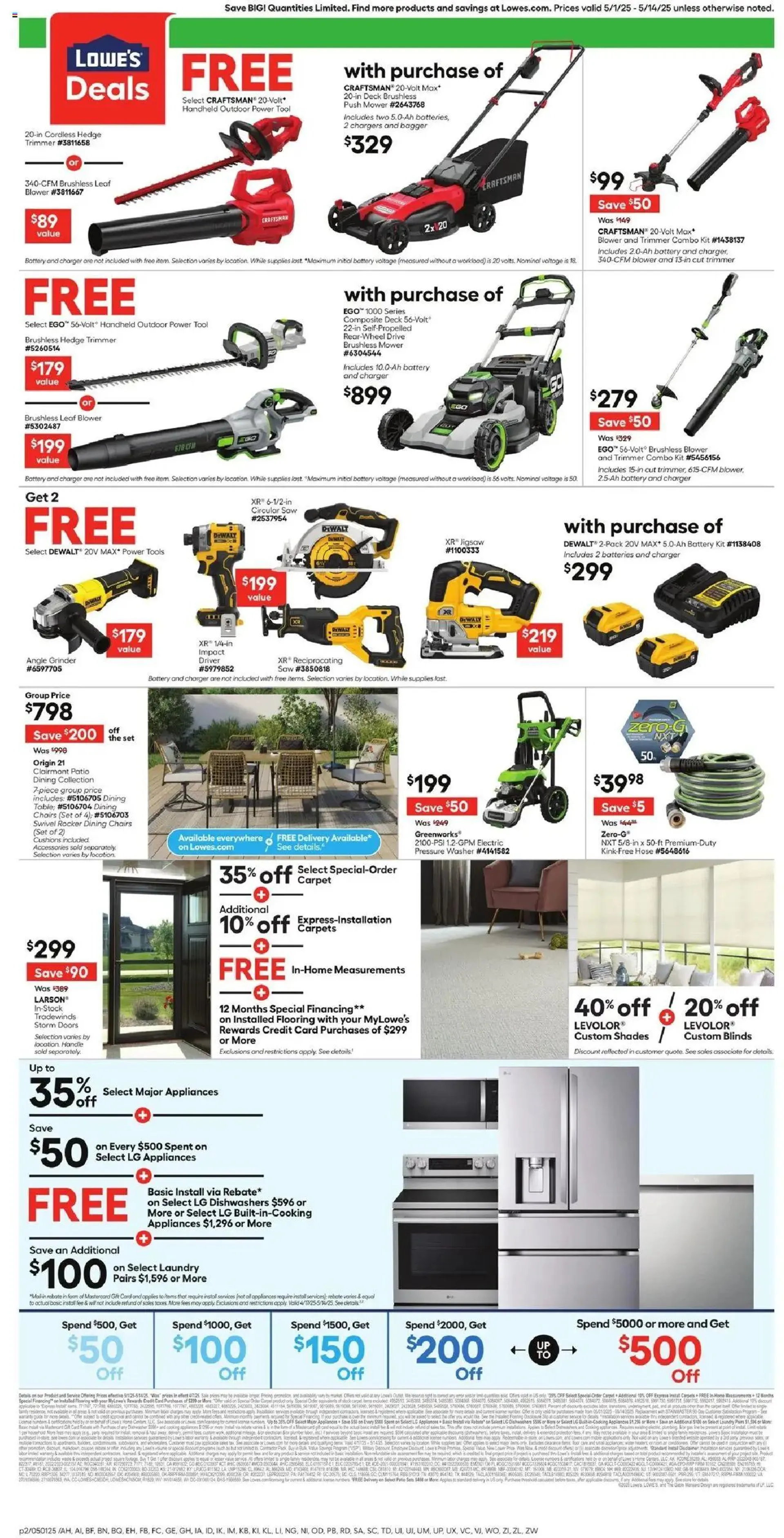 Weekly ad Lowe's Weekly Ad from May 1 to May 14 2025 - Page 2