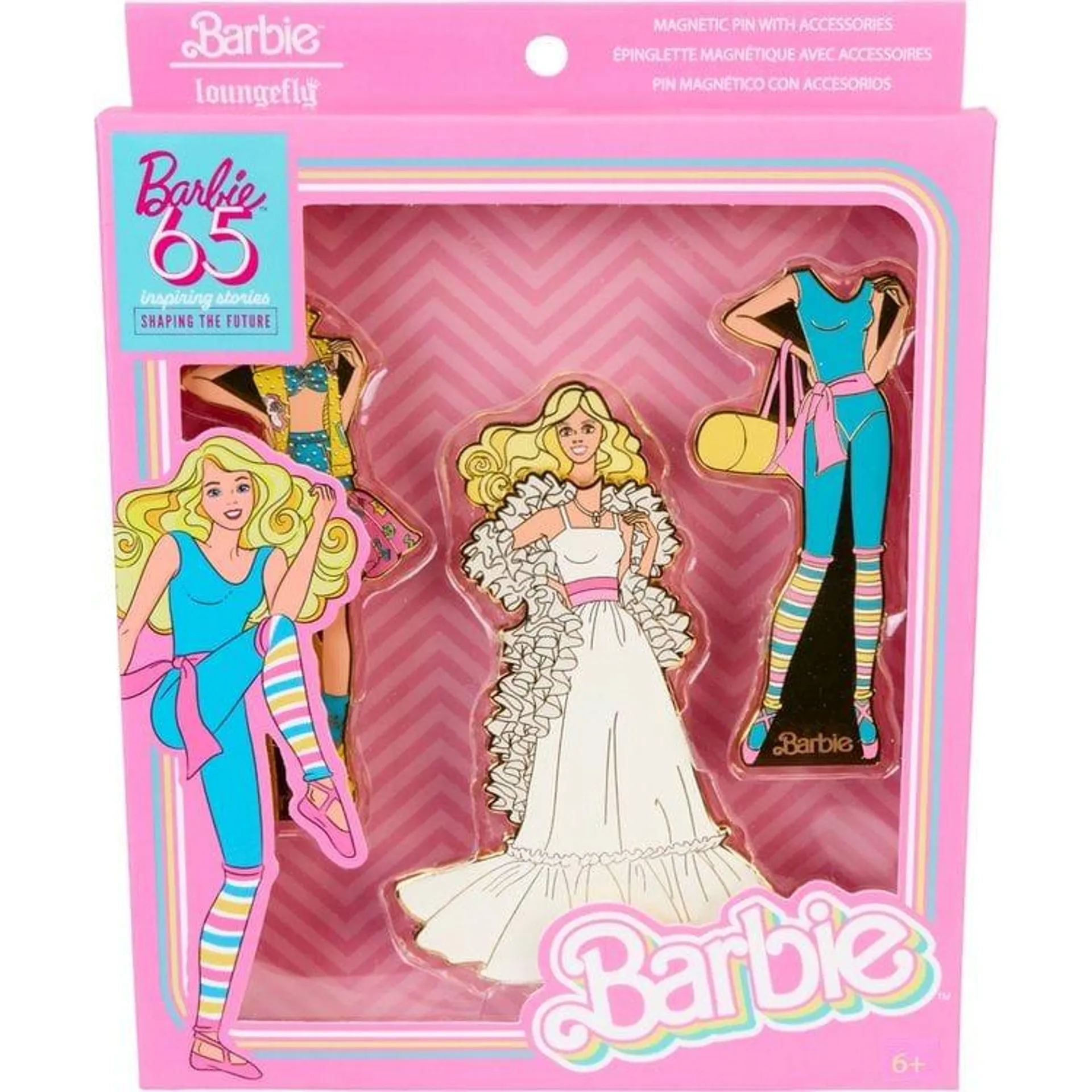 Barbie™ 65th Anniversary Paper Doll Magnetic Pin Set