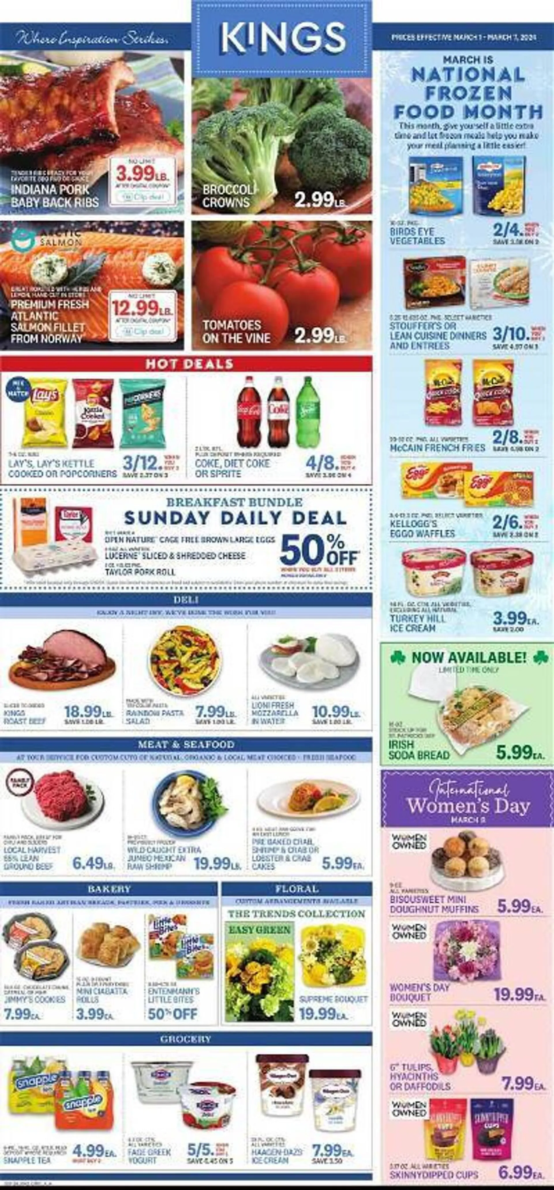Weekly ad Kings Food Markets Weekly Ad from March 1 to March 7 2024 - Page 1