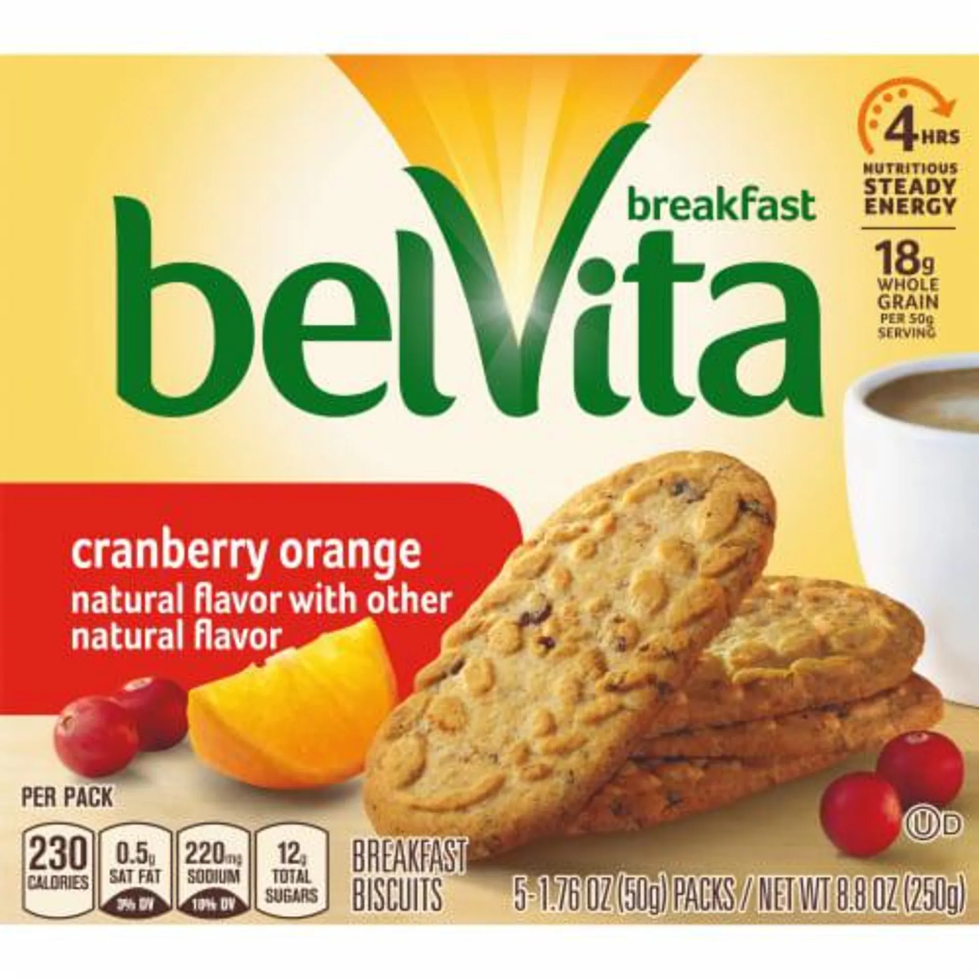 Belvita Cranberry Orange Breakfast Biscuits