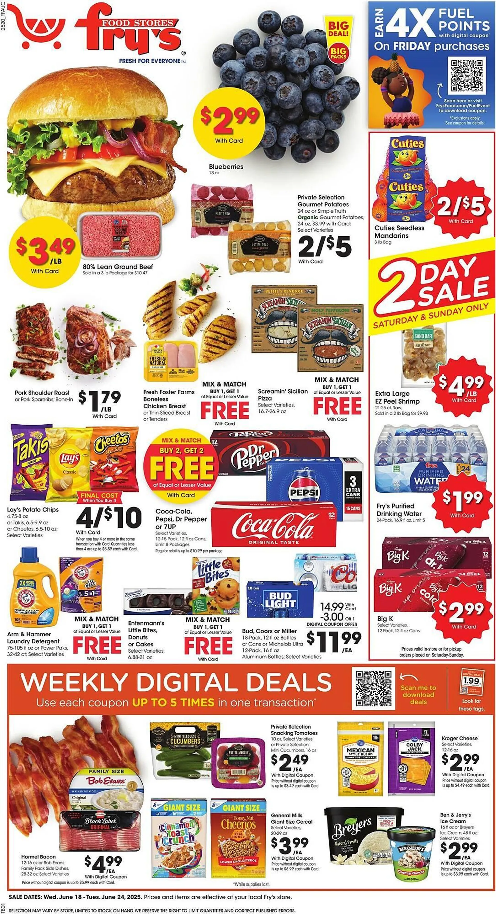 Weekly ad Fry's Weekly Ad from June 18 to June 24 2025 - Page 1