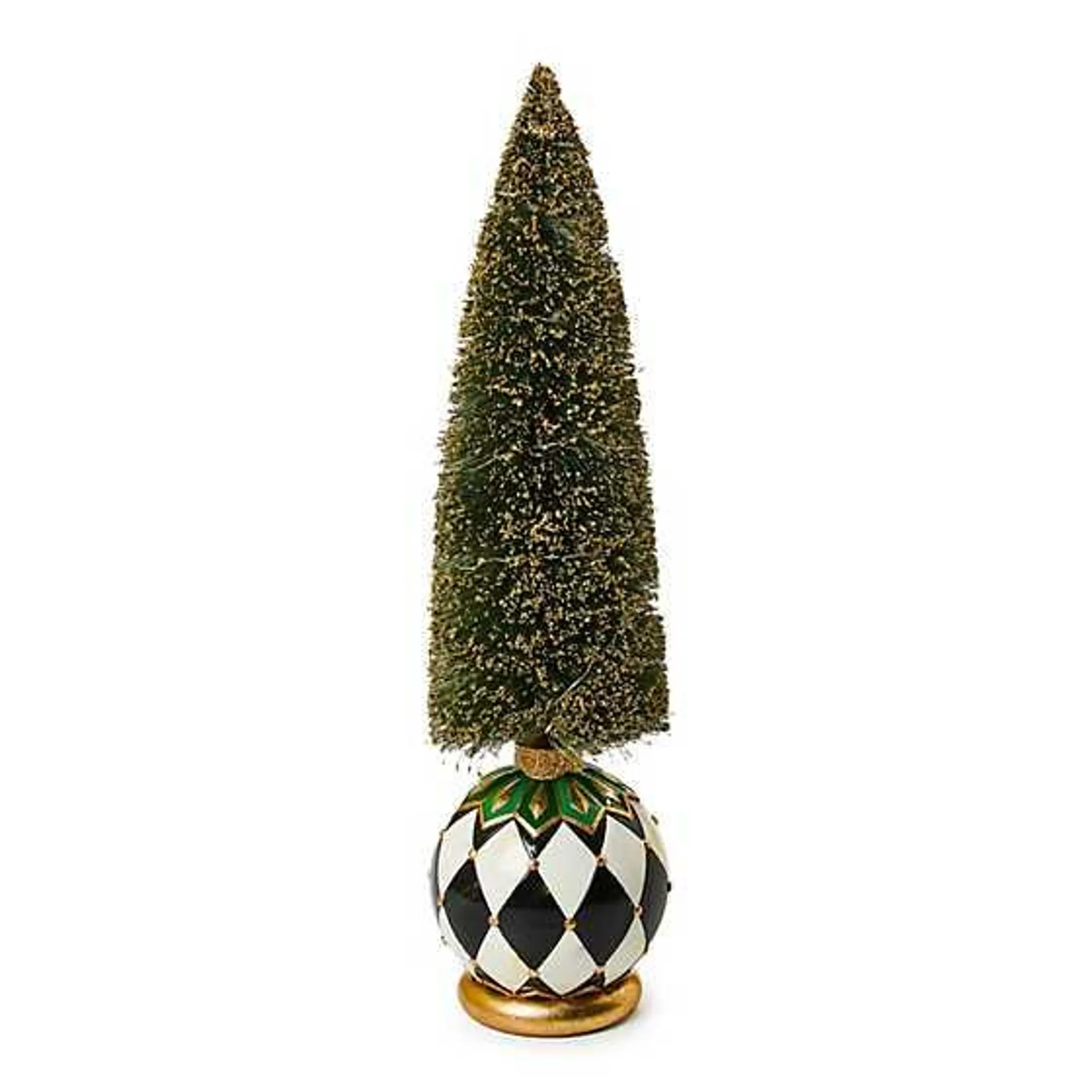 Emerald Luxe Large Illuminated Bottle Brush Tree