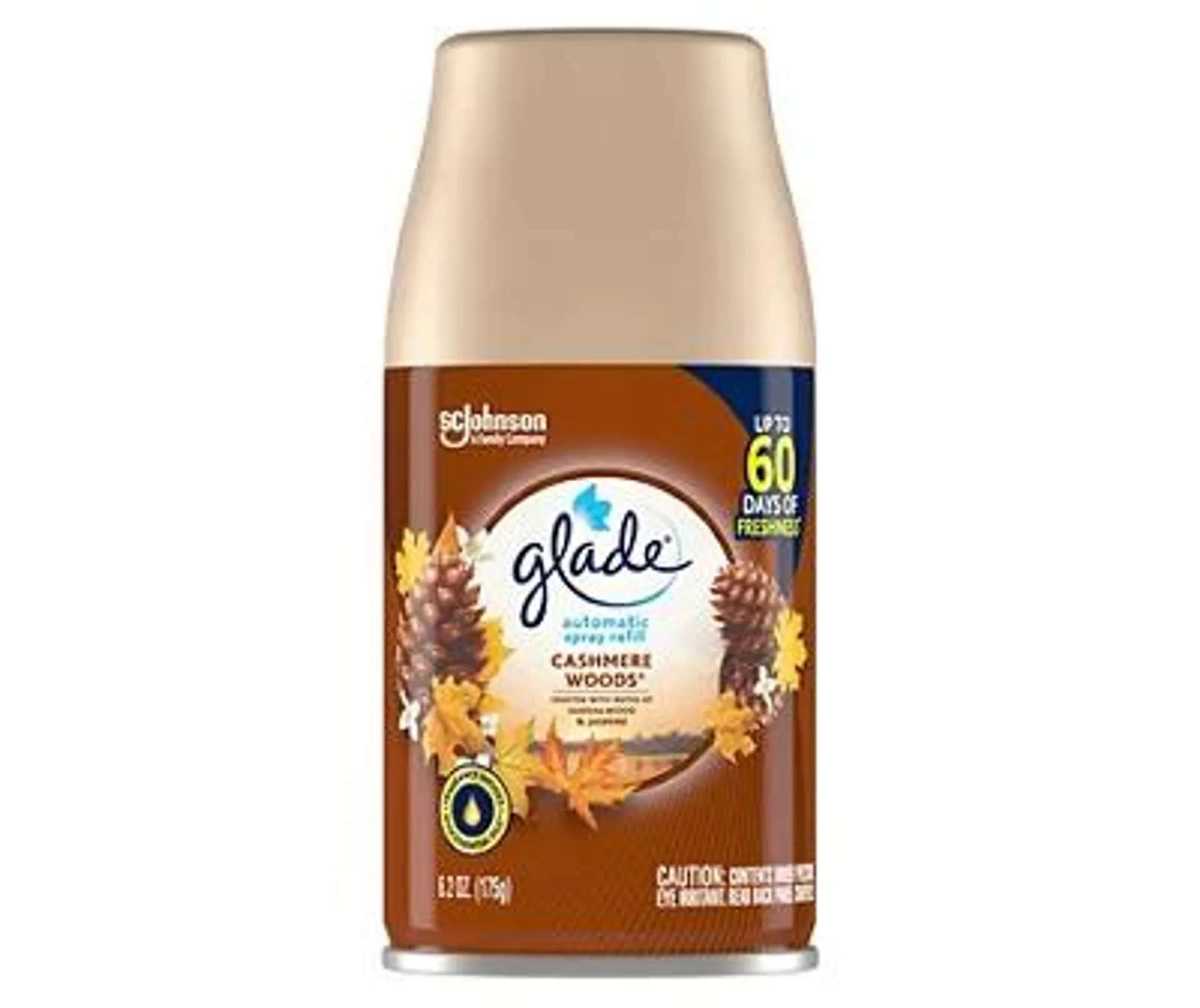 Glade Automatic Spray Refill, Air Freshener, Comforting Cashmere Woods, 6.2 oz