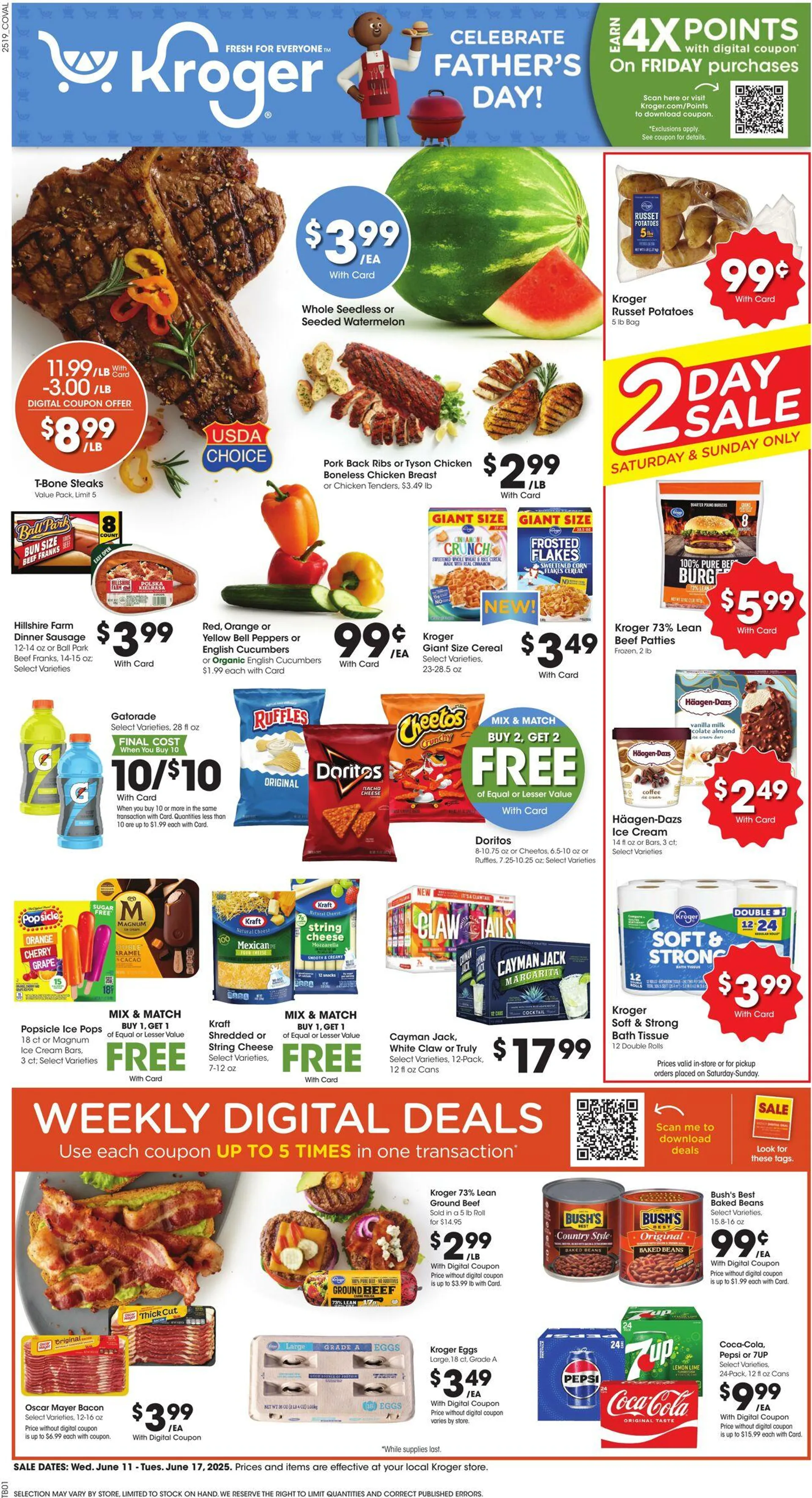 Weekly ad Kroger Current weekly ad from June 11 to June 17 2025 - Page 1