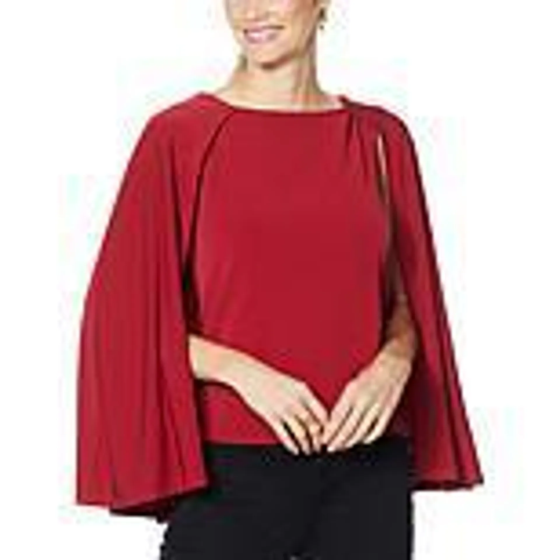 IMAN Global Chic Caped Shell