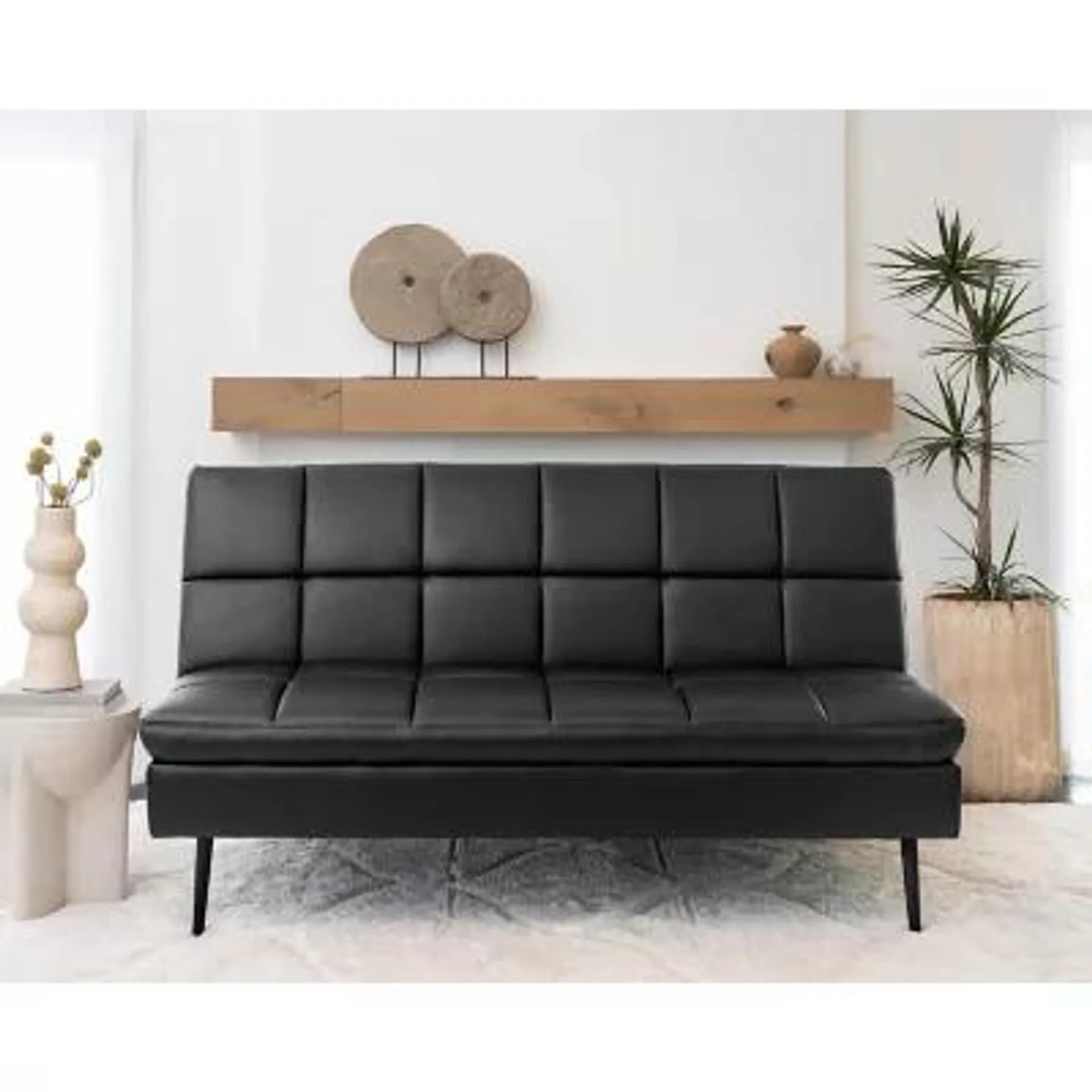 Felix Faux Leather High Performance Convertible Sofa