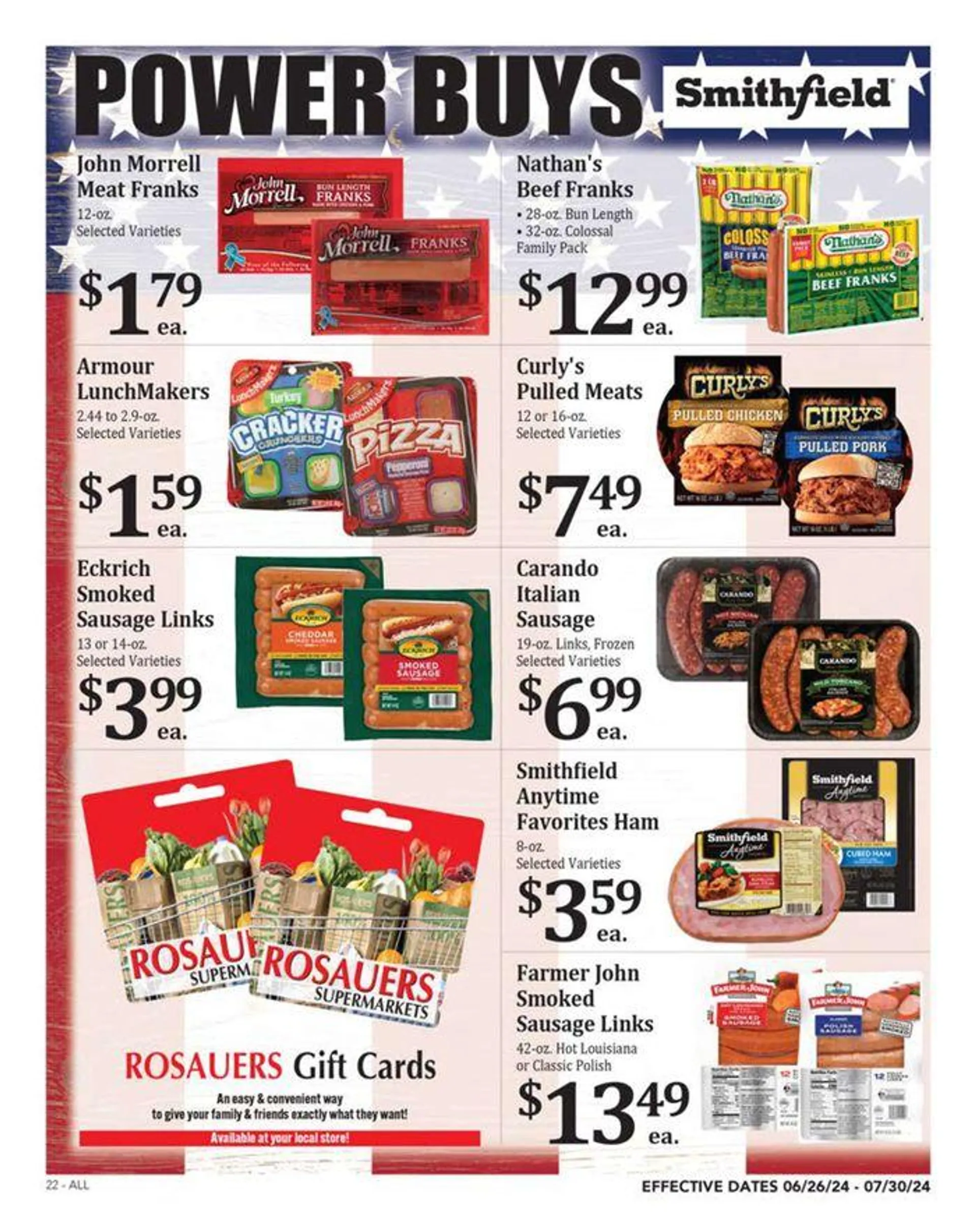 Weekly ad Rosauers Monthly Power Buys from June 26 to July 30 2024 - Page 22