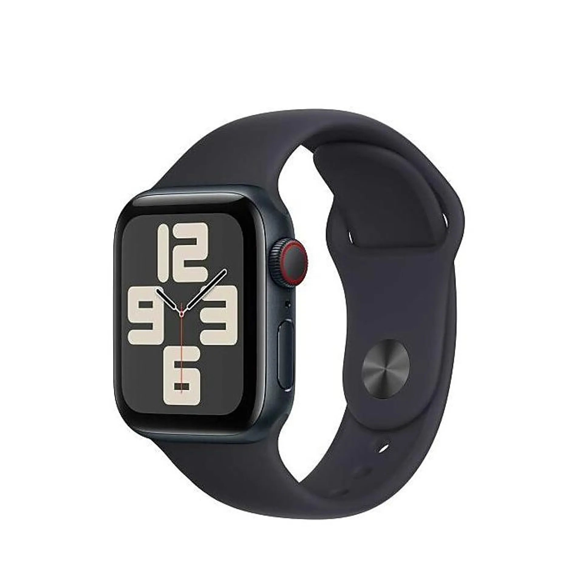 Apple Watch SE GPS & Cellular 40mm Midnight Aluminum Case with S/M Midnight Sport Band (MRG63LL/A)