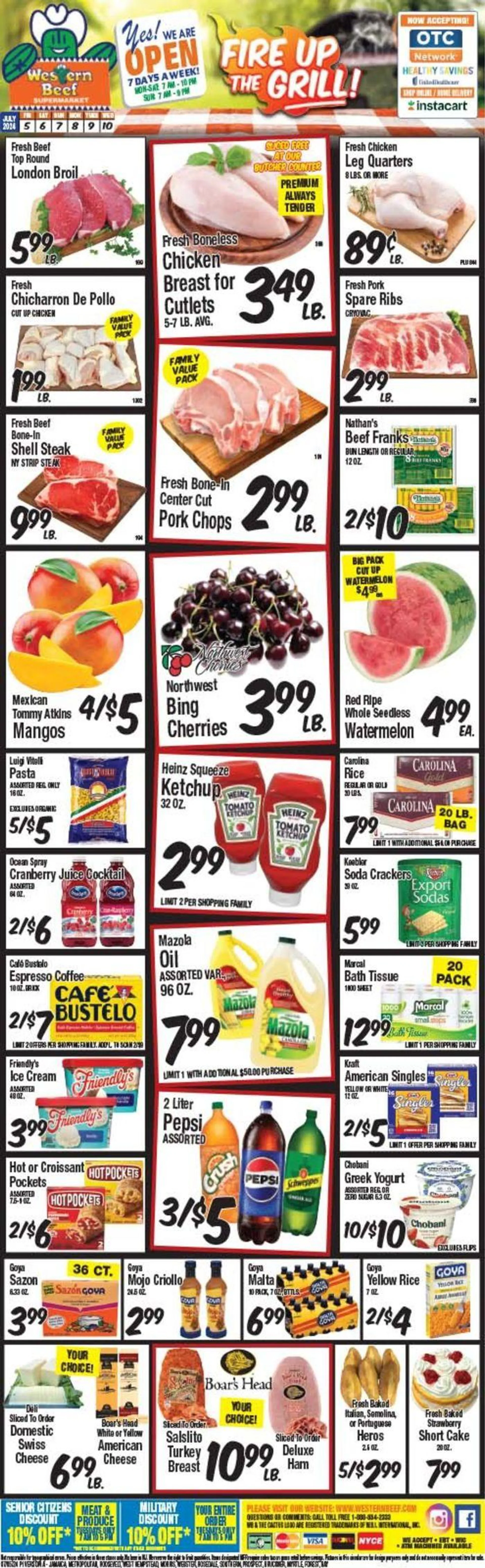 Weekly ad Fire Up The Grill from July 4 to July 10 2024 - Page 1