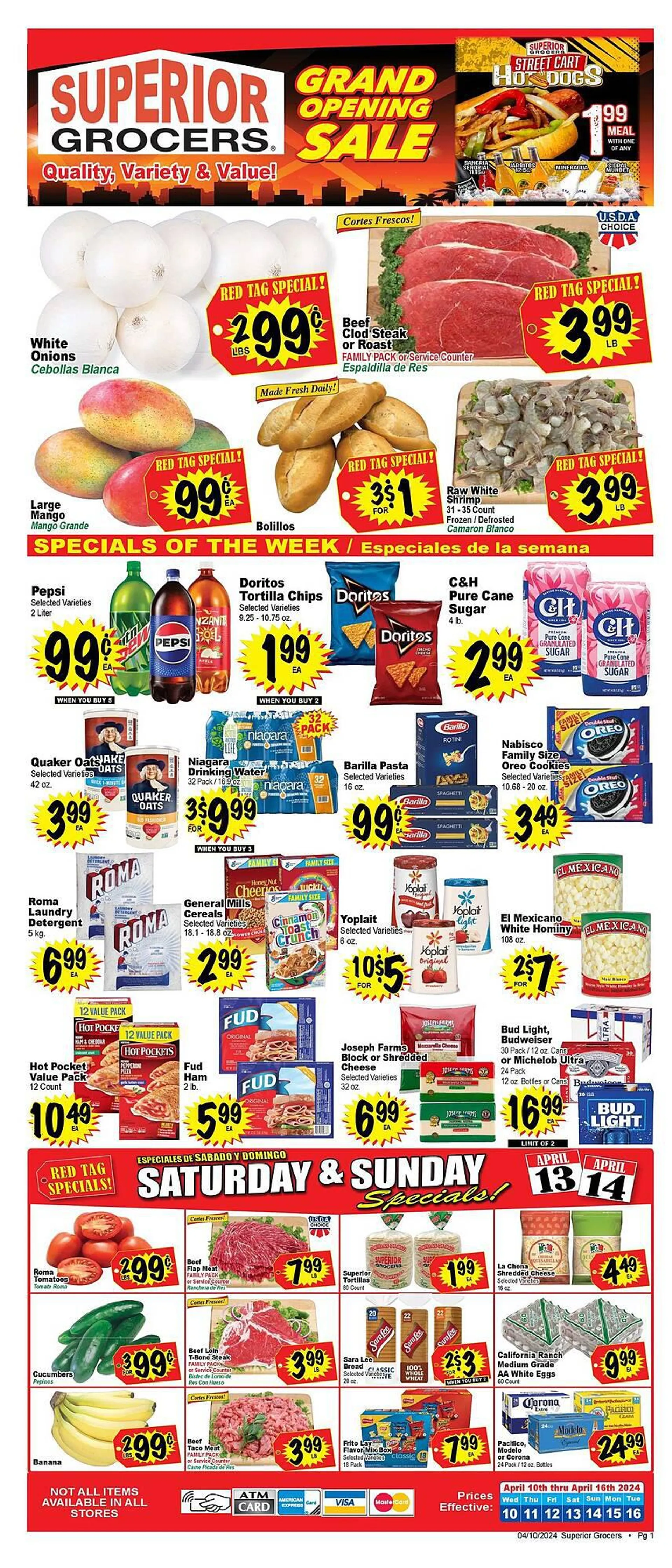 Weekly ad Superior Grocers Weekly Ad from April 11 to April 16 2024 - Page 