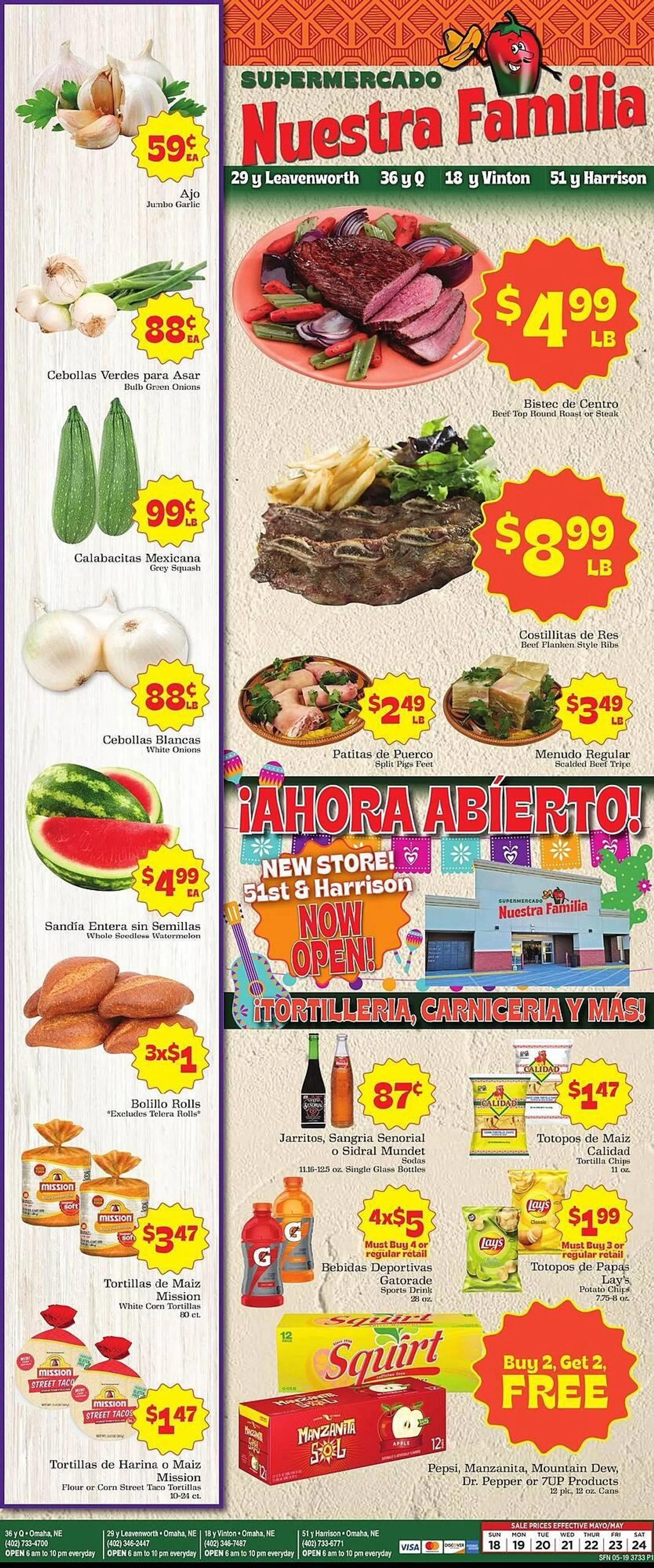 Supermercado Nuestra Familia Weekly Ad - 1