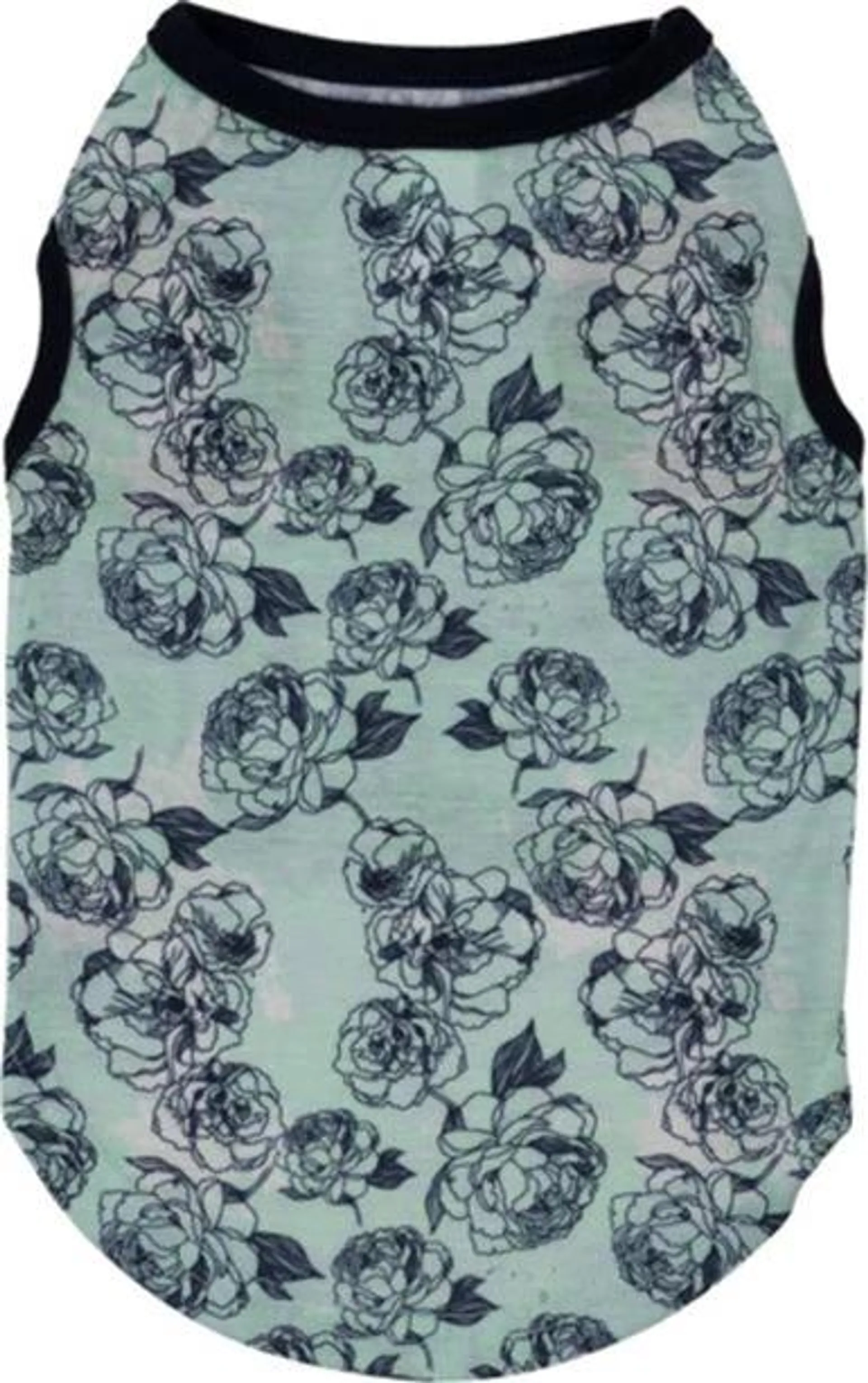 Play On Spring/Summer Blue Floral Tank, Small