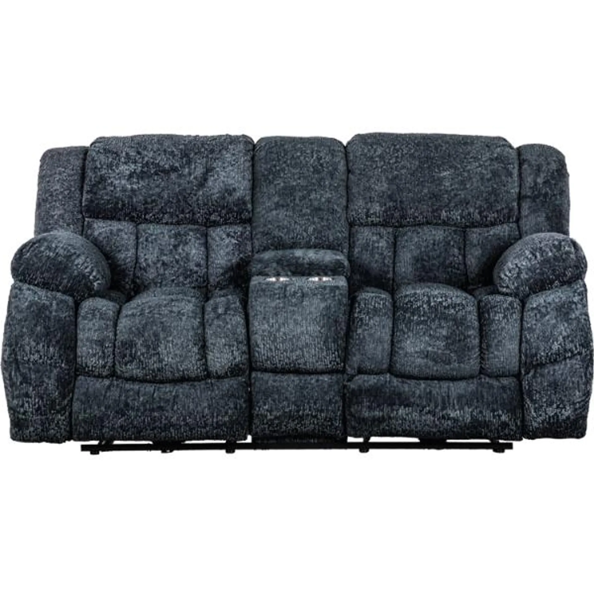 Cosmos Charcoal Power Reclining Console Loveseat