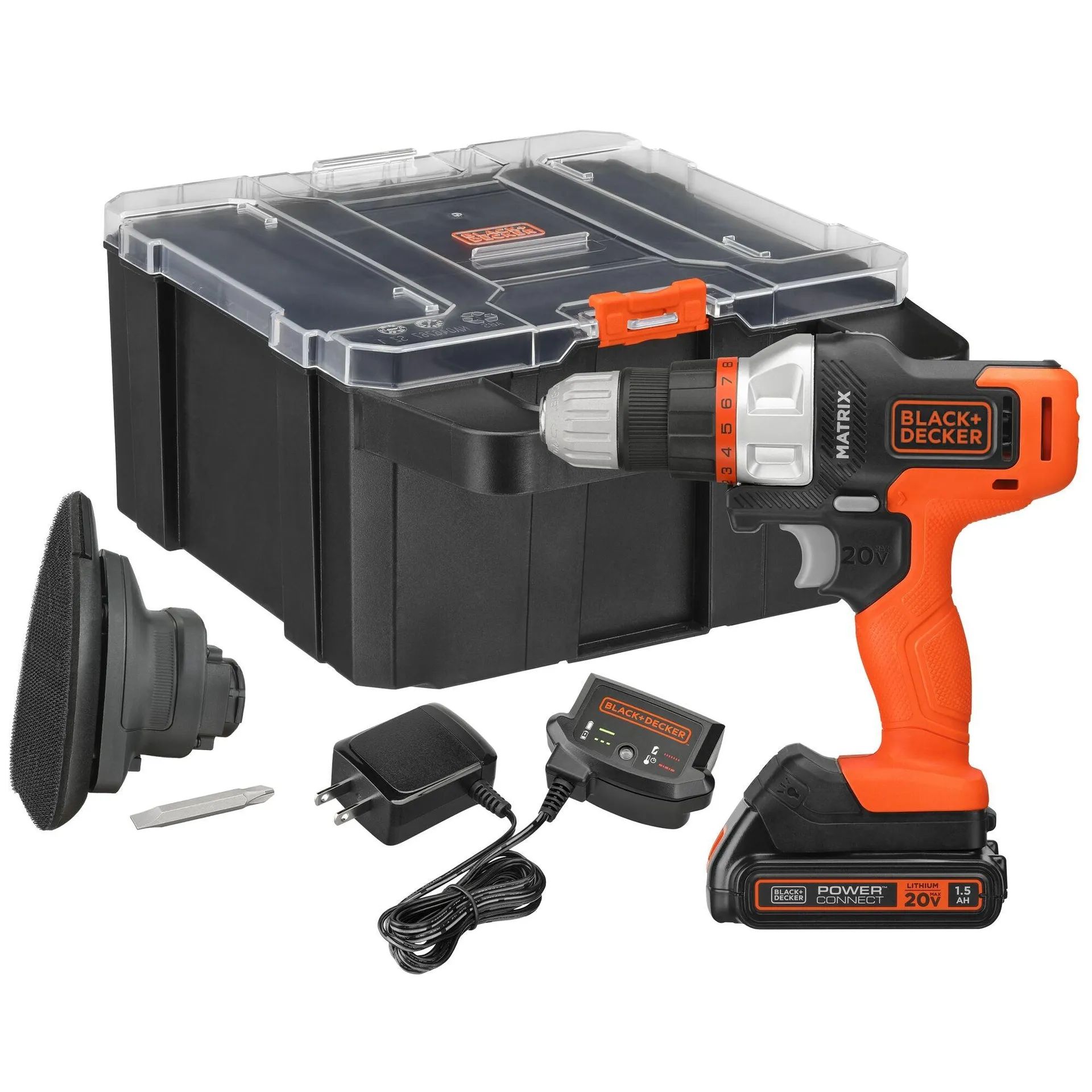 MATRIX™ 20V MAX* Drill & Sander Combo Kit With Storage Case