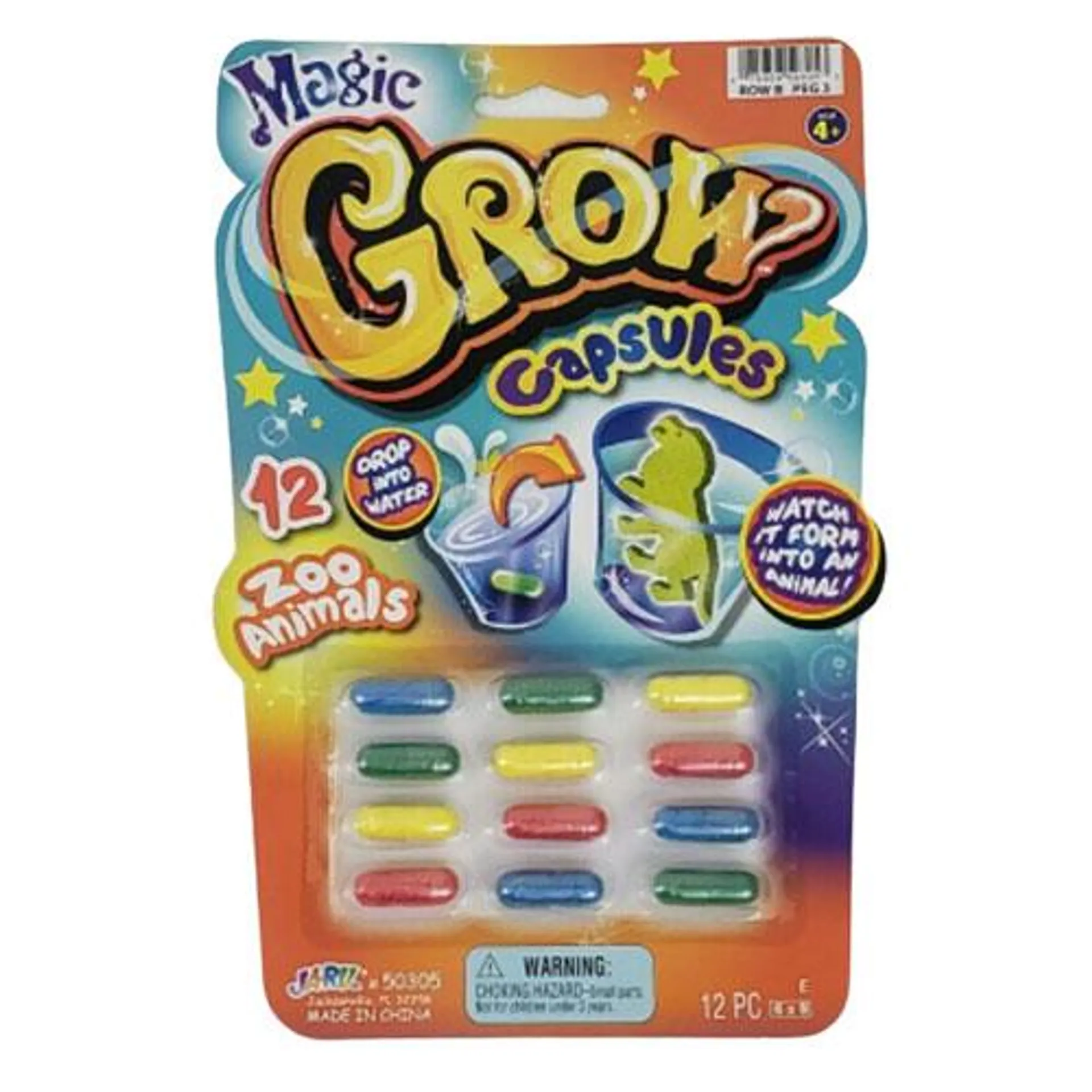 JA-RU Inc. Toys - MAGIC GROW CAPSULES (12 Zoo Animals)