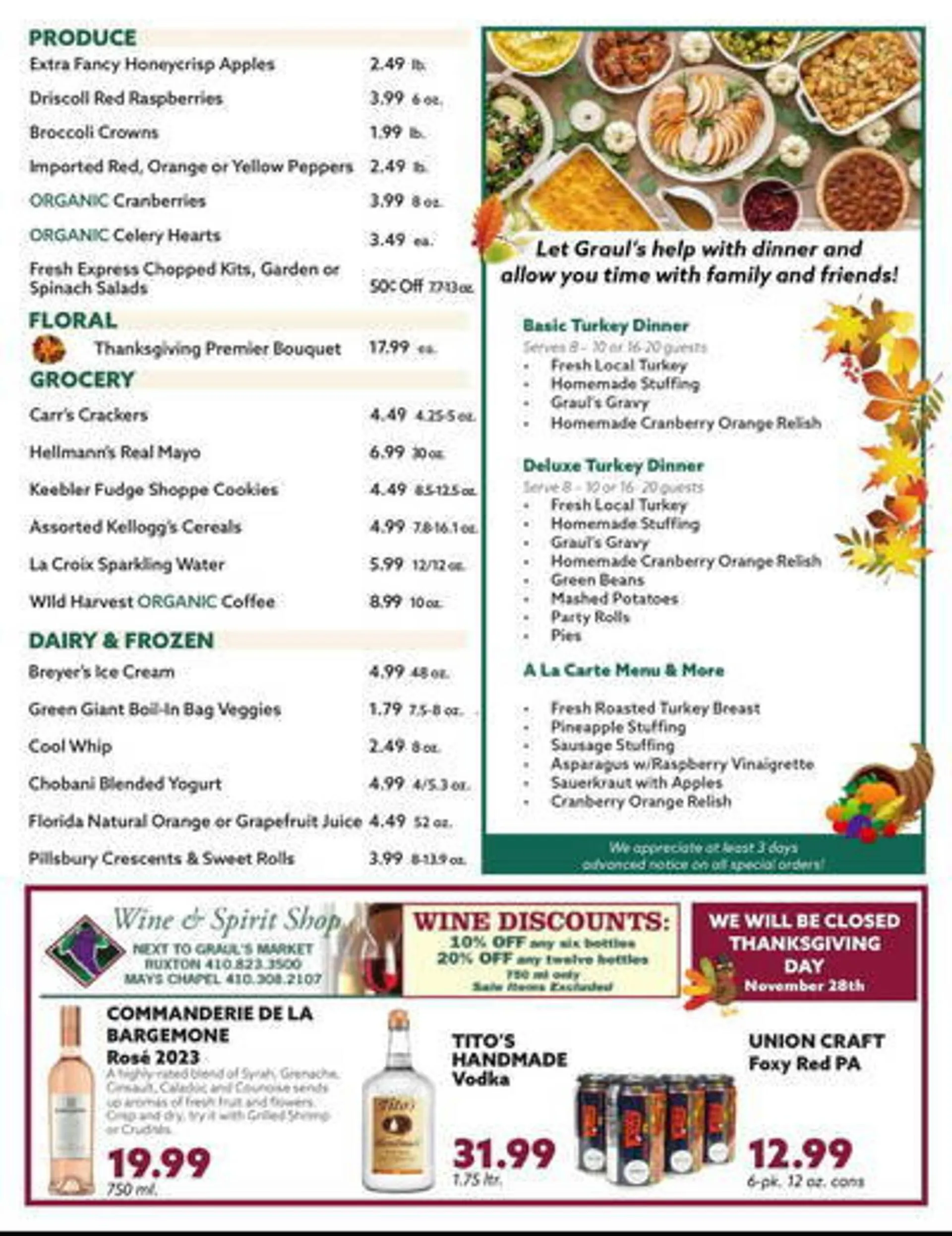 Weekly ad Graul's Market Weekly Ad from November 15 to December 1 2024 - Page 2