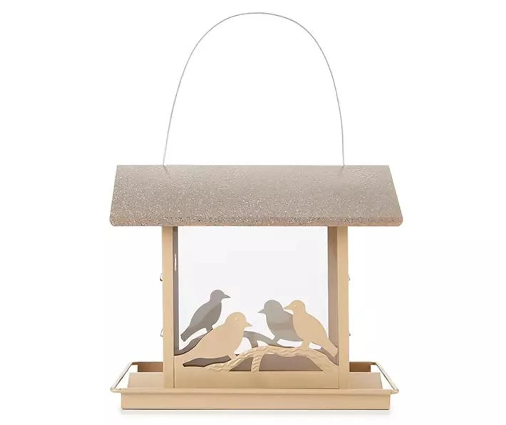 Metal Bird Feeder With Suet Holder