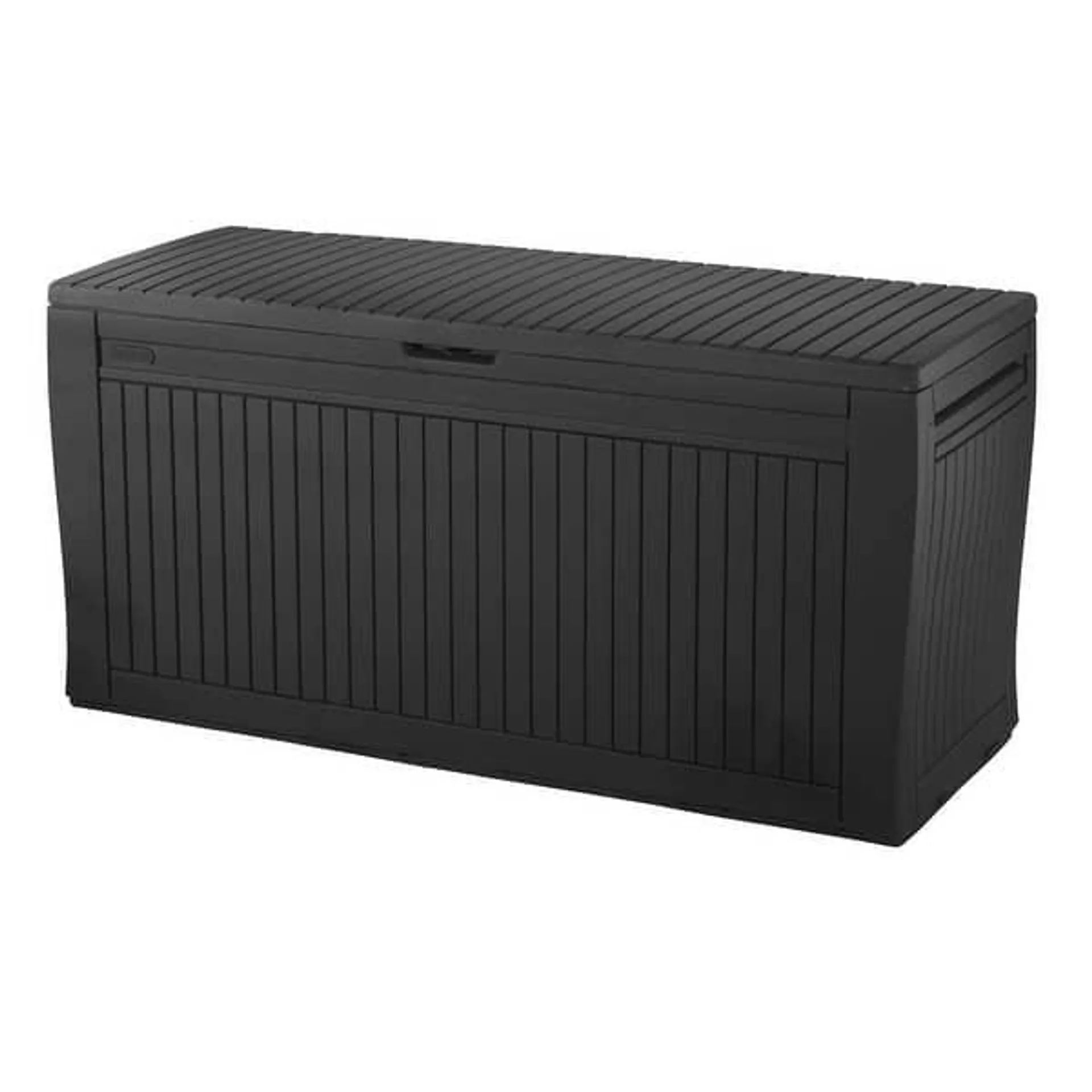 Keter Comfy 71 Gallon Durable Resin Outdoor Storage Deck Box For Furniture and Supplies