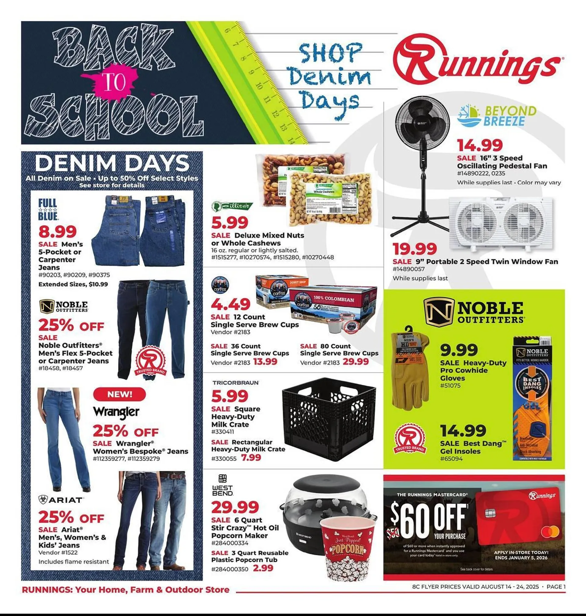Weekly ad Runnings Weekly Ad from August 14 to August 24 2025 - Page 1
