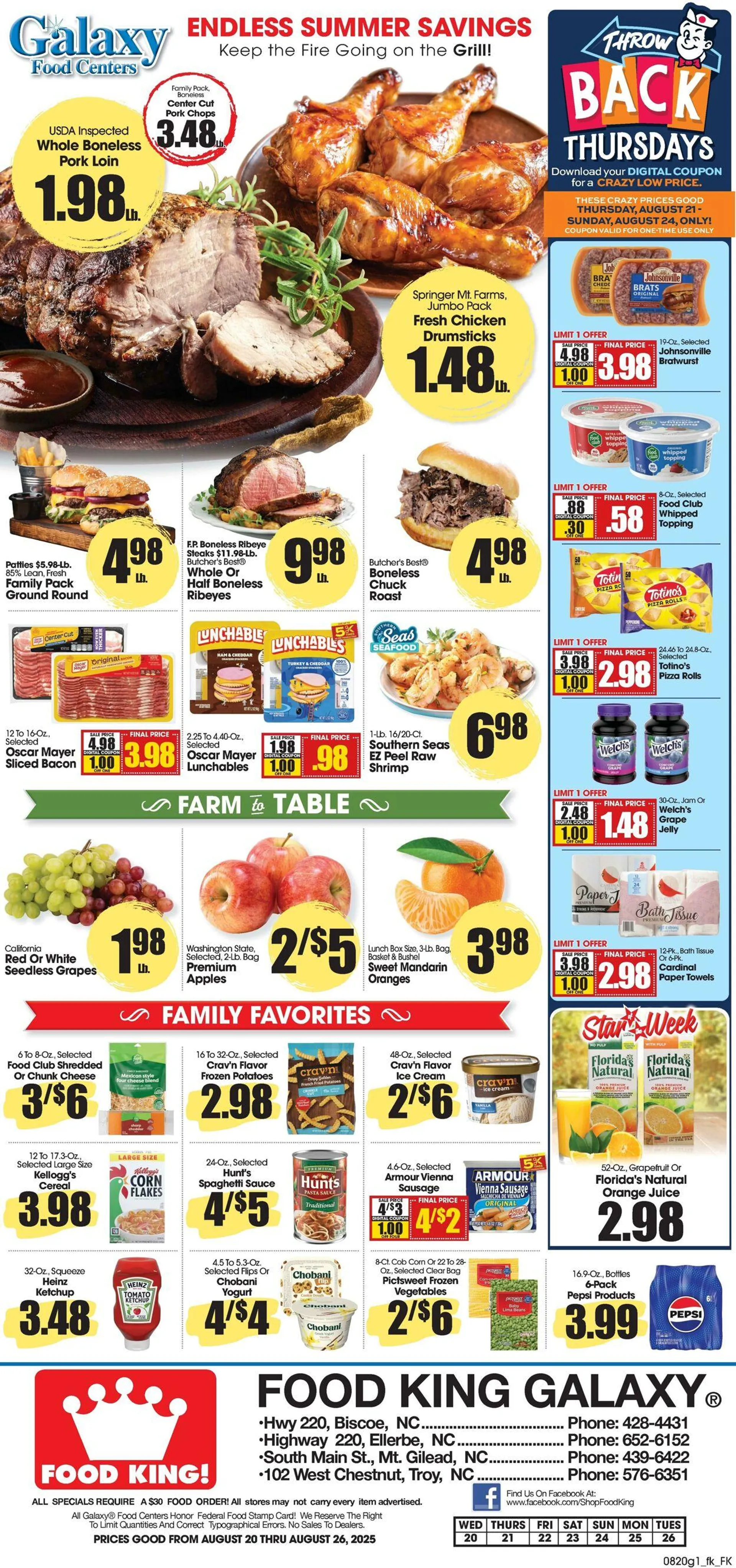 Weekly ad Food King Current weekly ad from August 20 to August 26 2025 - Page 1