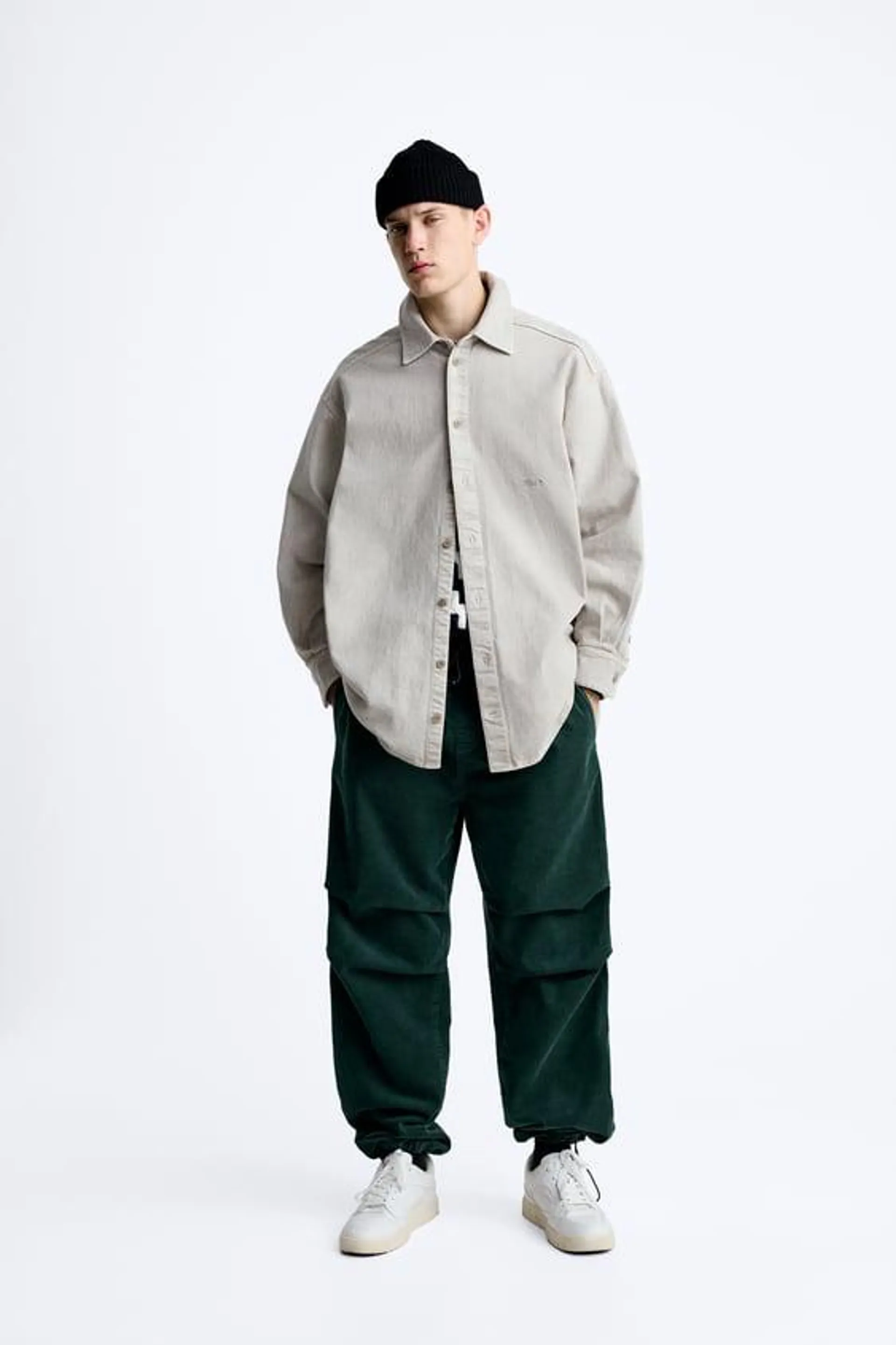 CORDUROY PARACHUTE TROUSERS