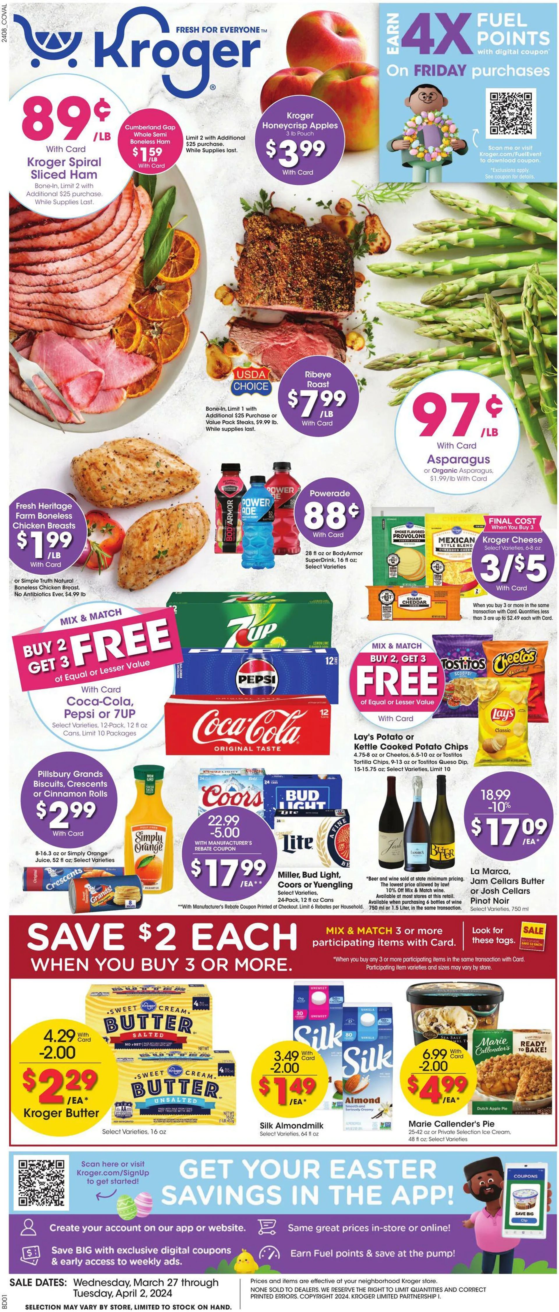 Weekly ad Kroger Current weekly ad from March 27 to April 2 2024 - Page 