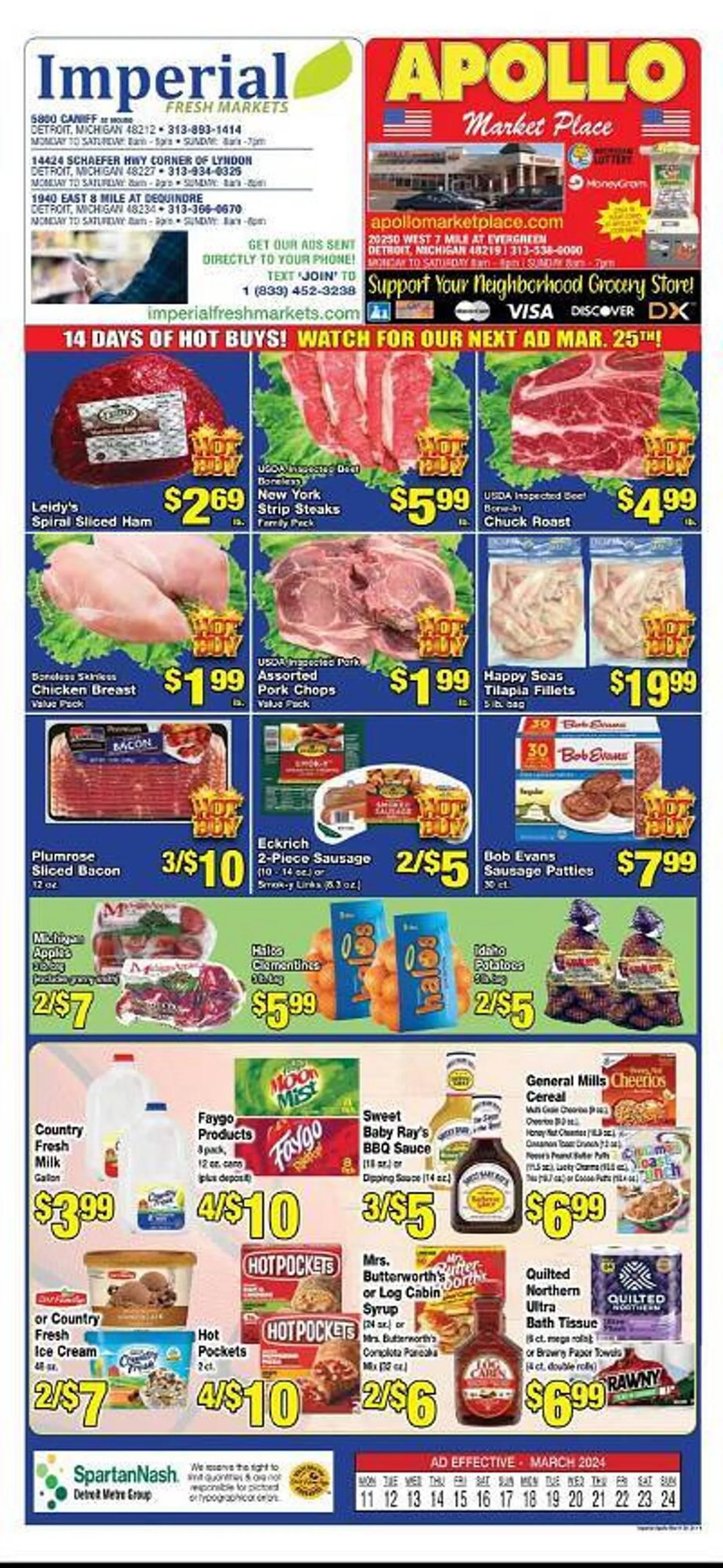 Weekly ad Imperial Fresh Markets Weekly Ad from March 11 to March 24 2024 - Page 