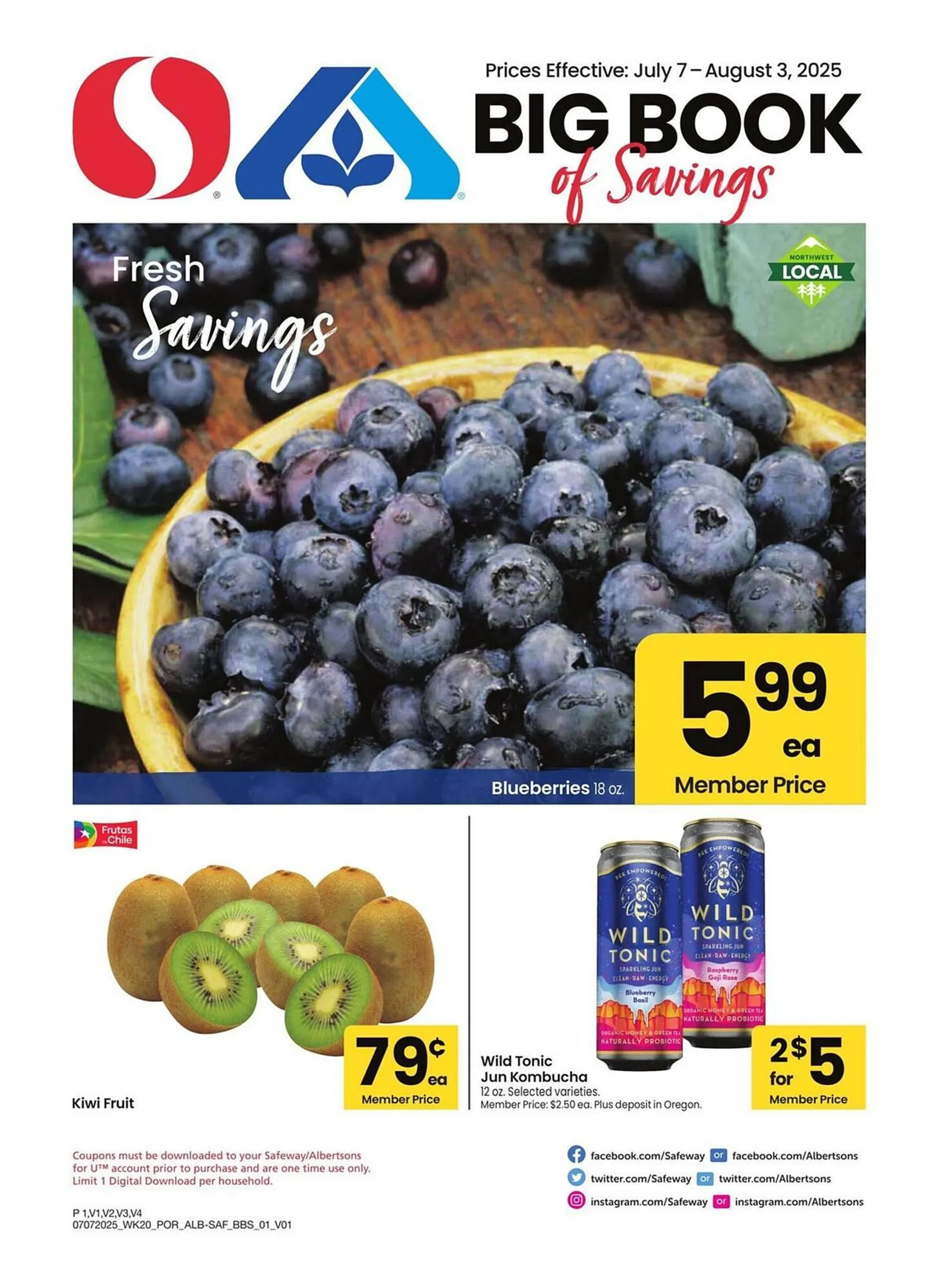 Weekly ad Albertsons Weekly Ad from July 7 to August 3 2025 - Page 1