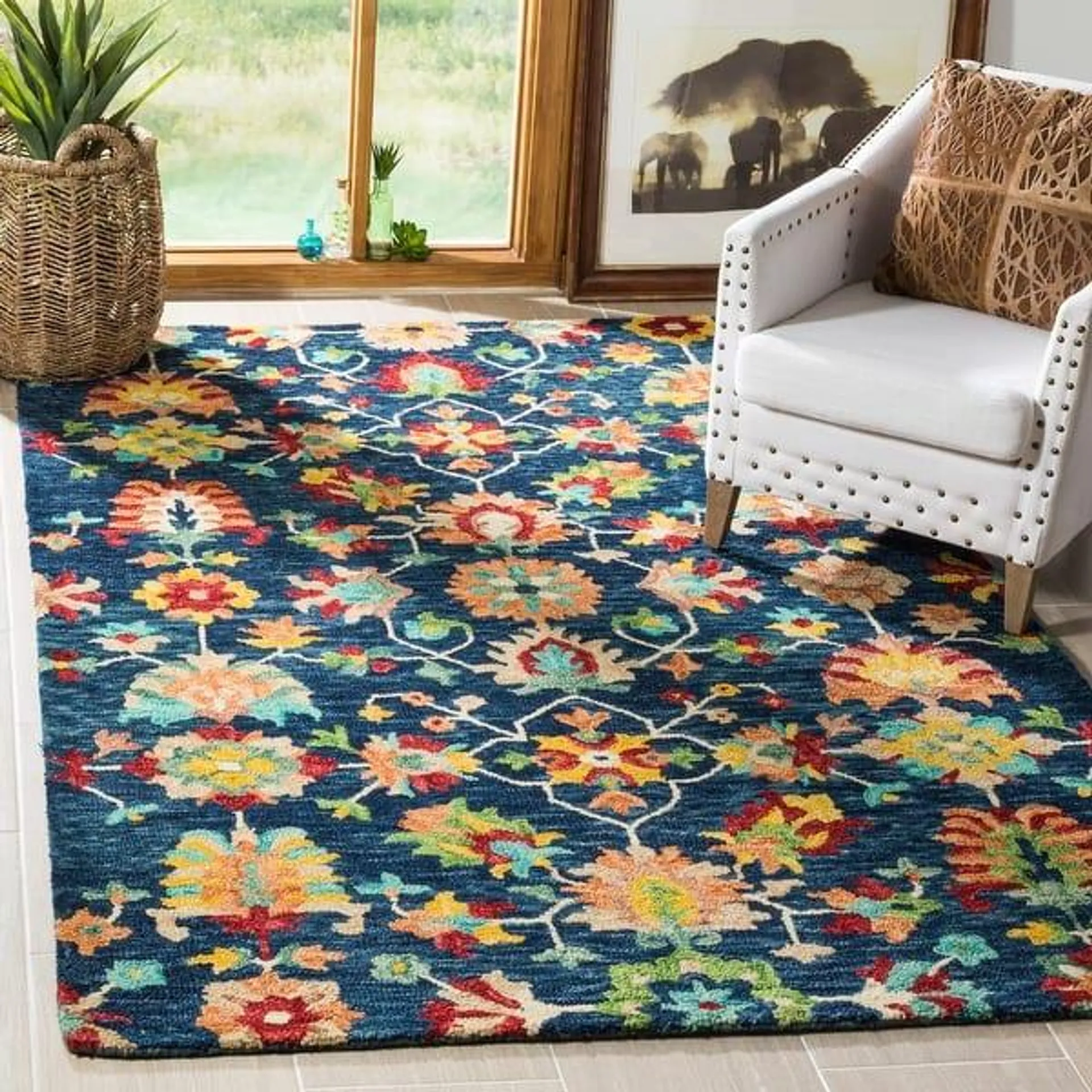 SAFAVIEH Handmade Aspen America Boho Tribal Wool Rug