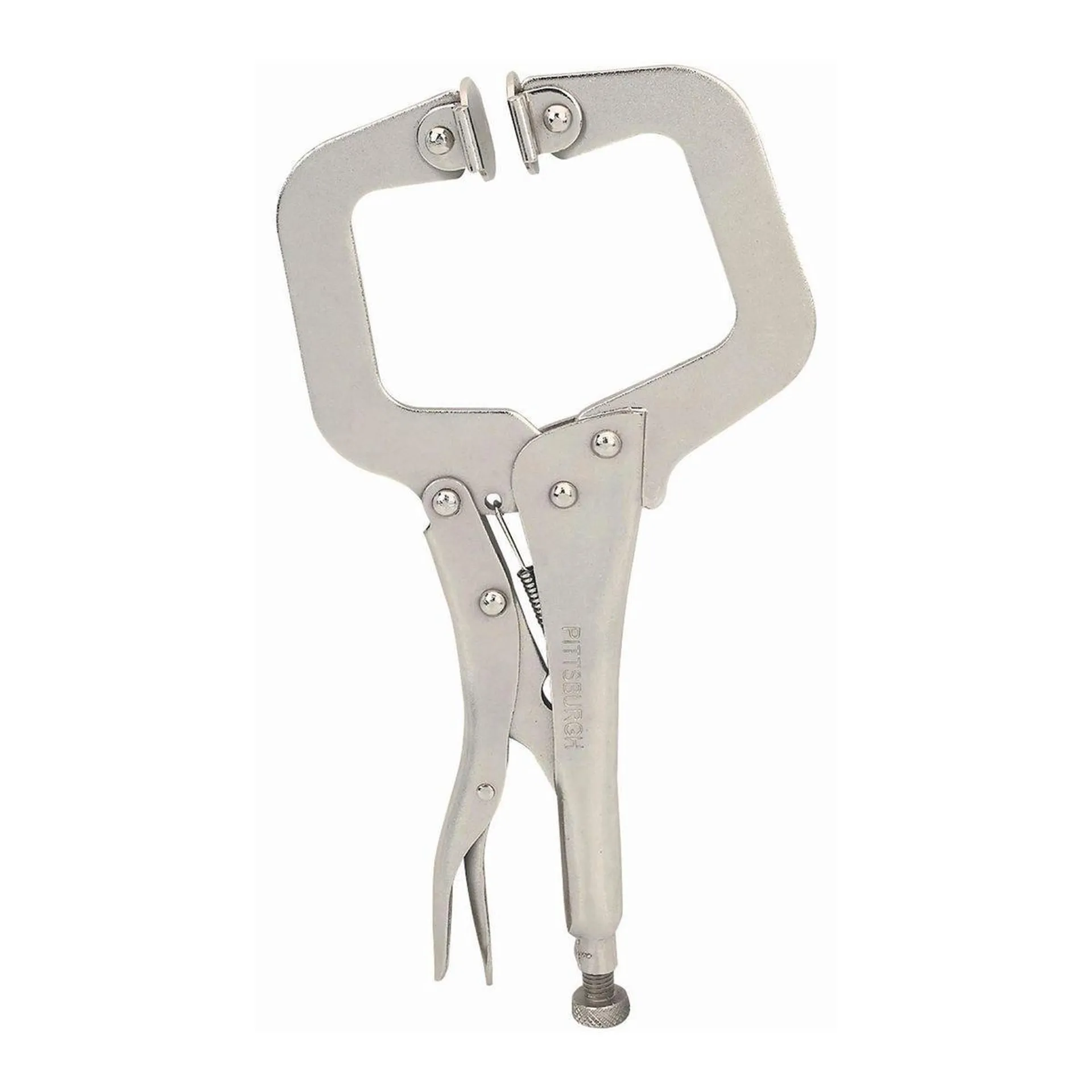 PITTSBURGH 11 in. Swivel Pad C-Clamp Locking Pliers