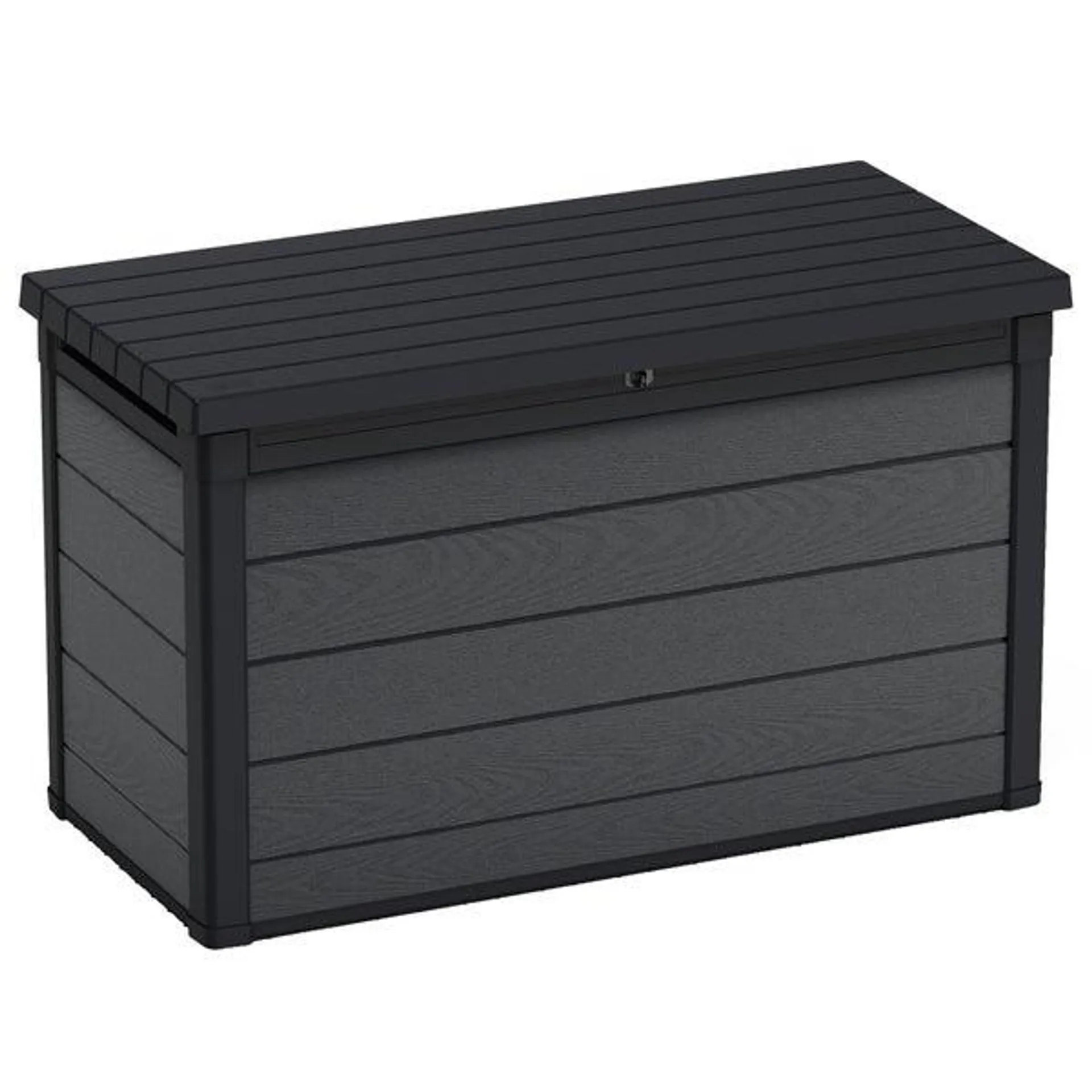 Keter Cortina 200 Gallon Large Resin Deck Box for Patio Outdoor Storage