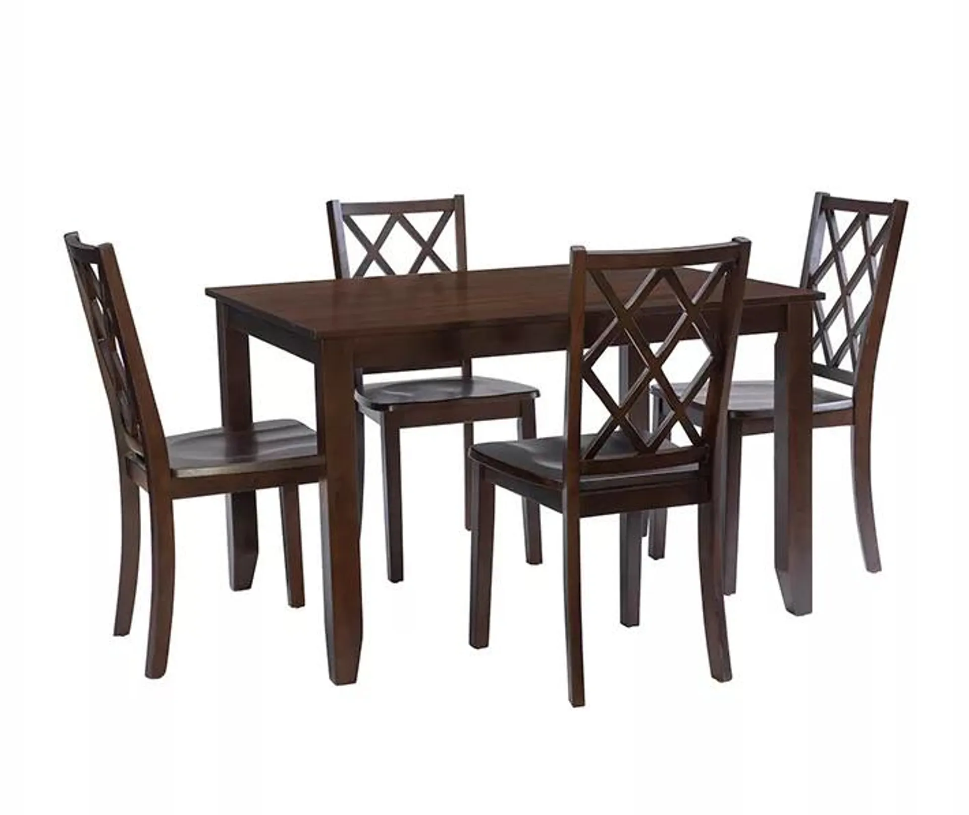 Henrick Coffee Brown 5-Piece Dining Set