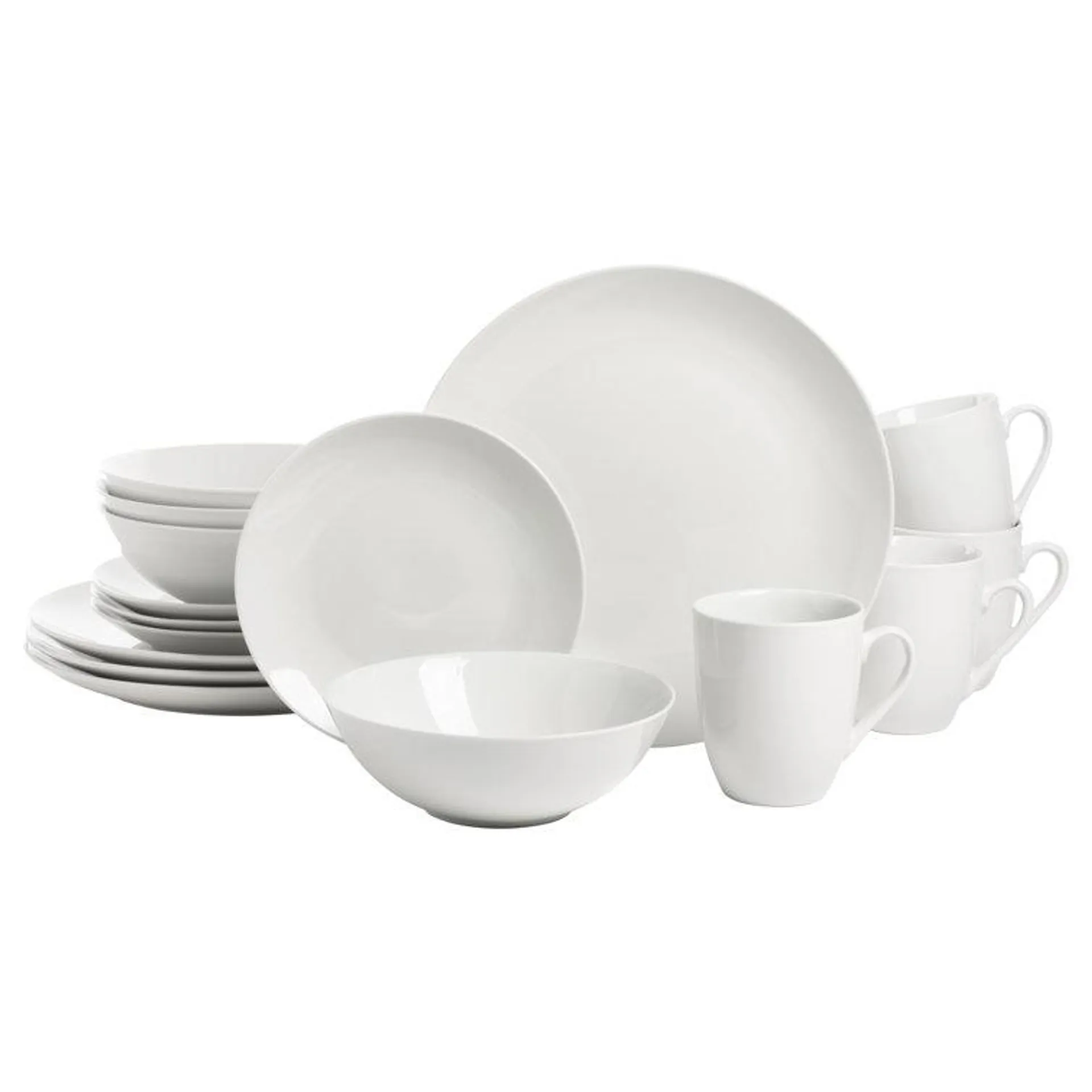 Tillman Porcelain China Dinnerware - Set of 16