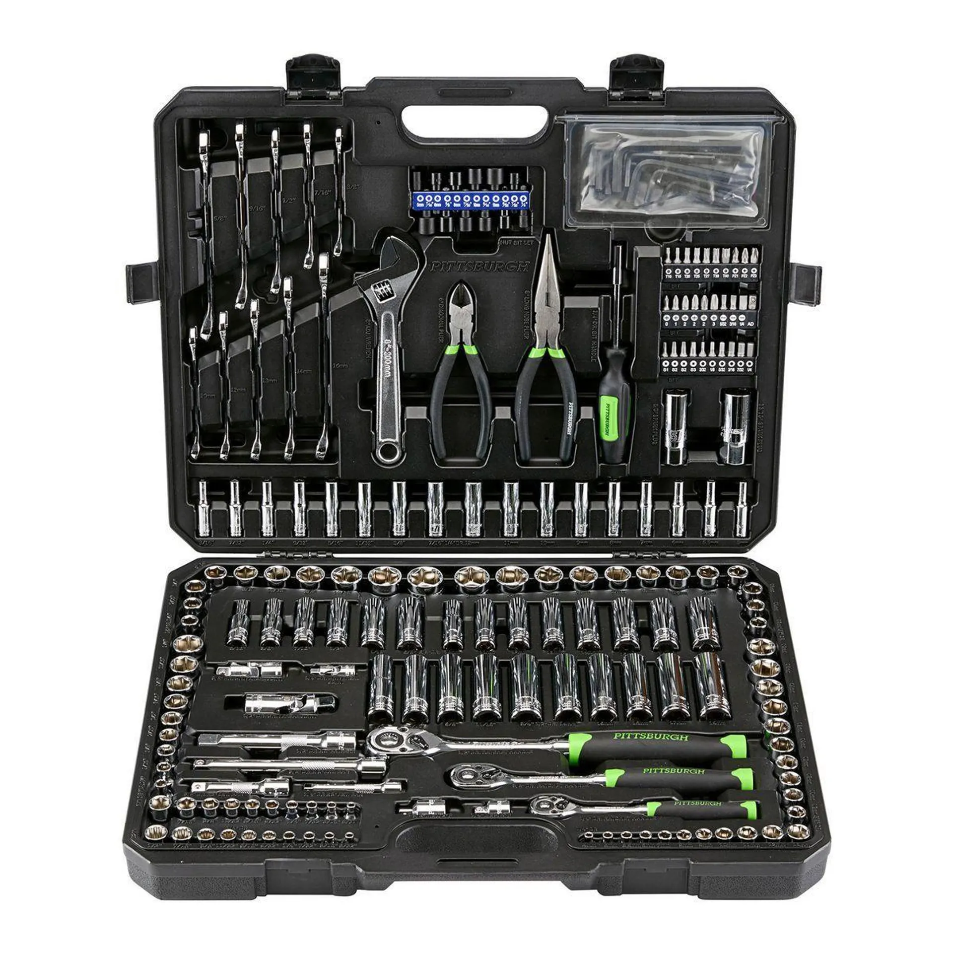 PITTSBURGH Mechanics Tool Set, 225 Piece