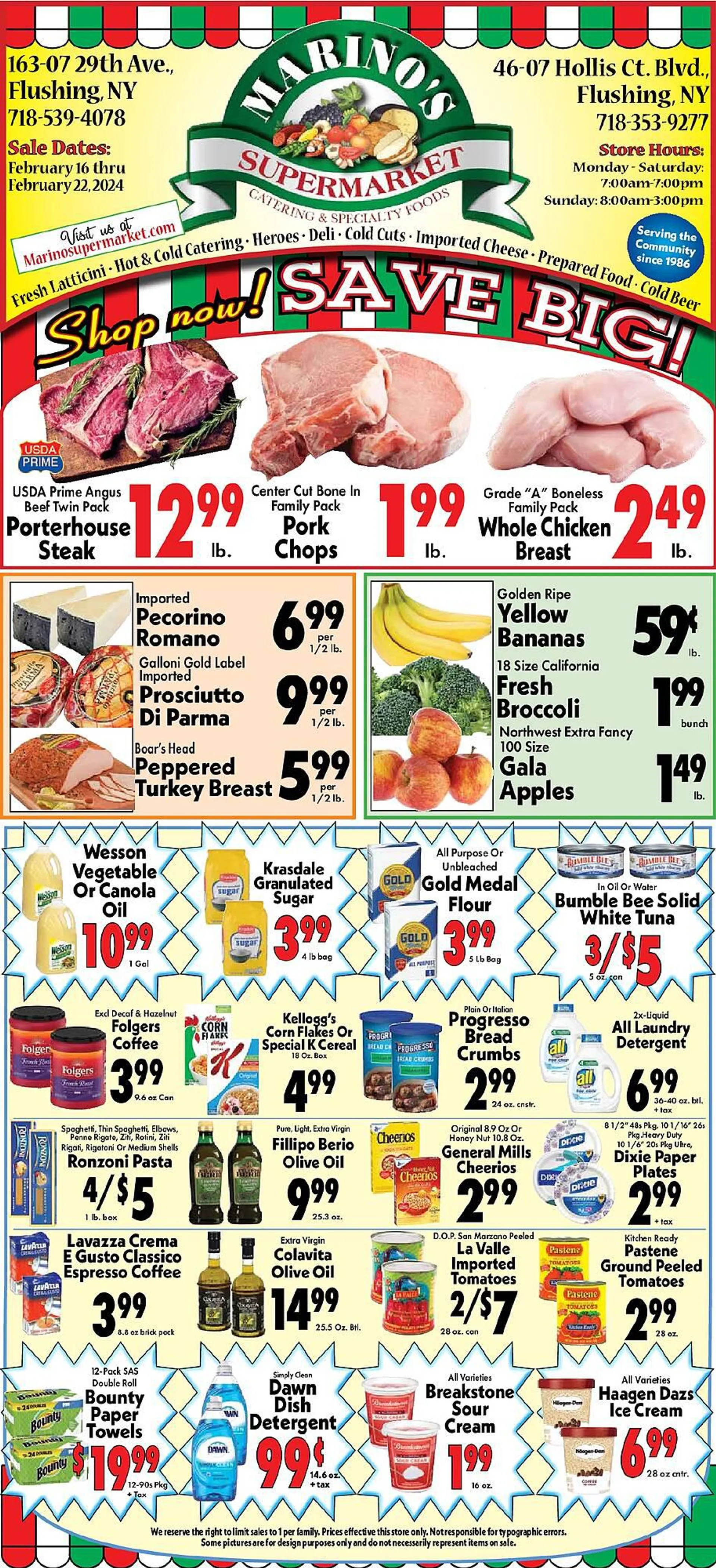 Weekly ad Marino's Supermarket Weekly Ad from February 16 to February 22 2024 - Page 