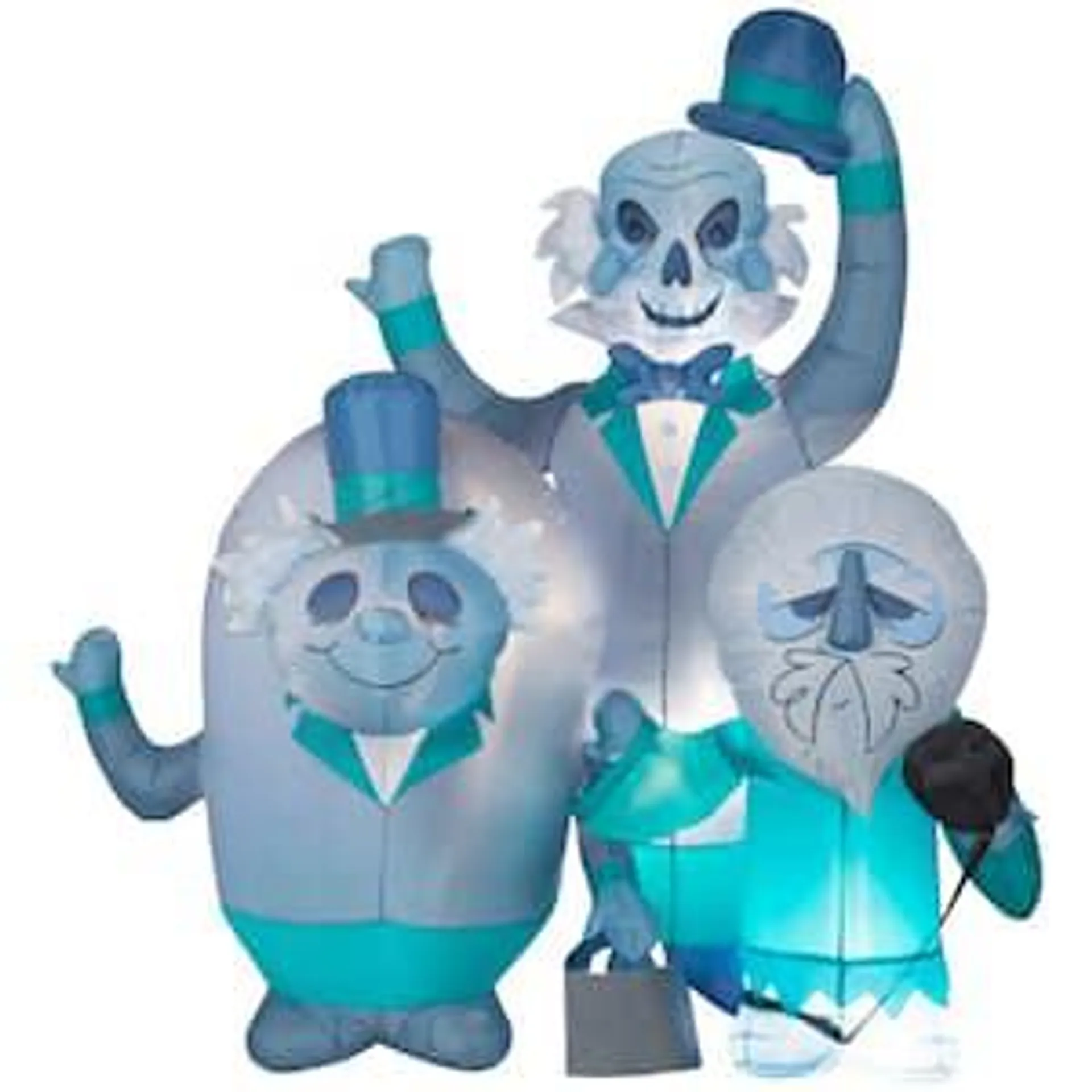 6 Ft. Tall Halloween Airblown-Haunted Mansion Hitchhiking Ghosts-Scene-Disney