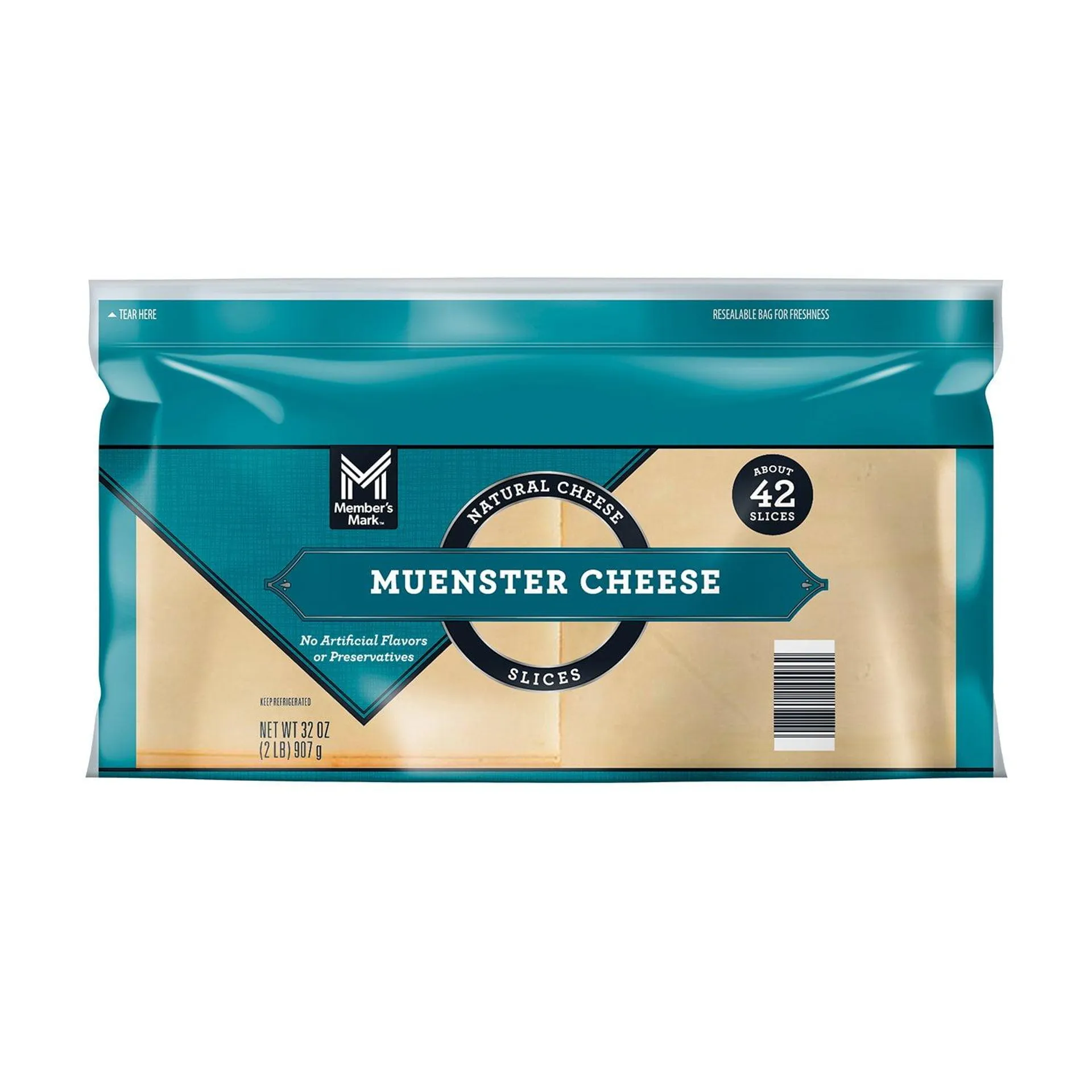 Member's Mark Sliced Muenster Cheese 2 lbs.