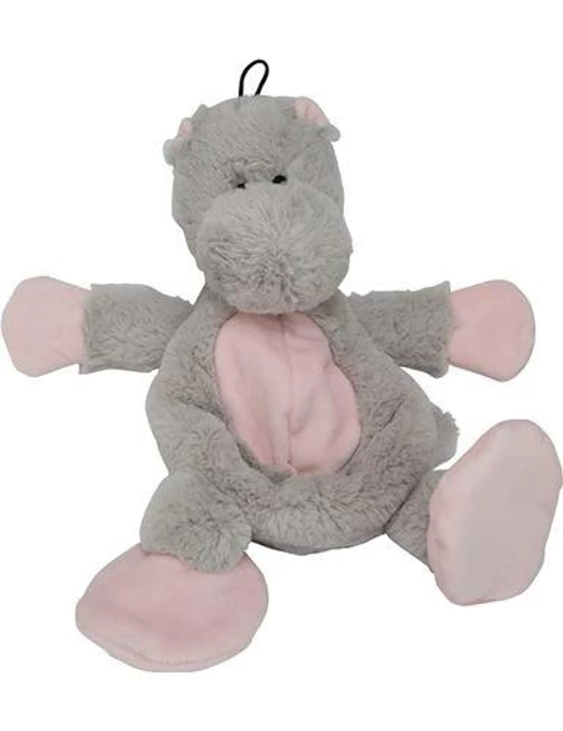 Play On Dog Toy, Plush Hippo with Crinkle