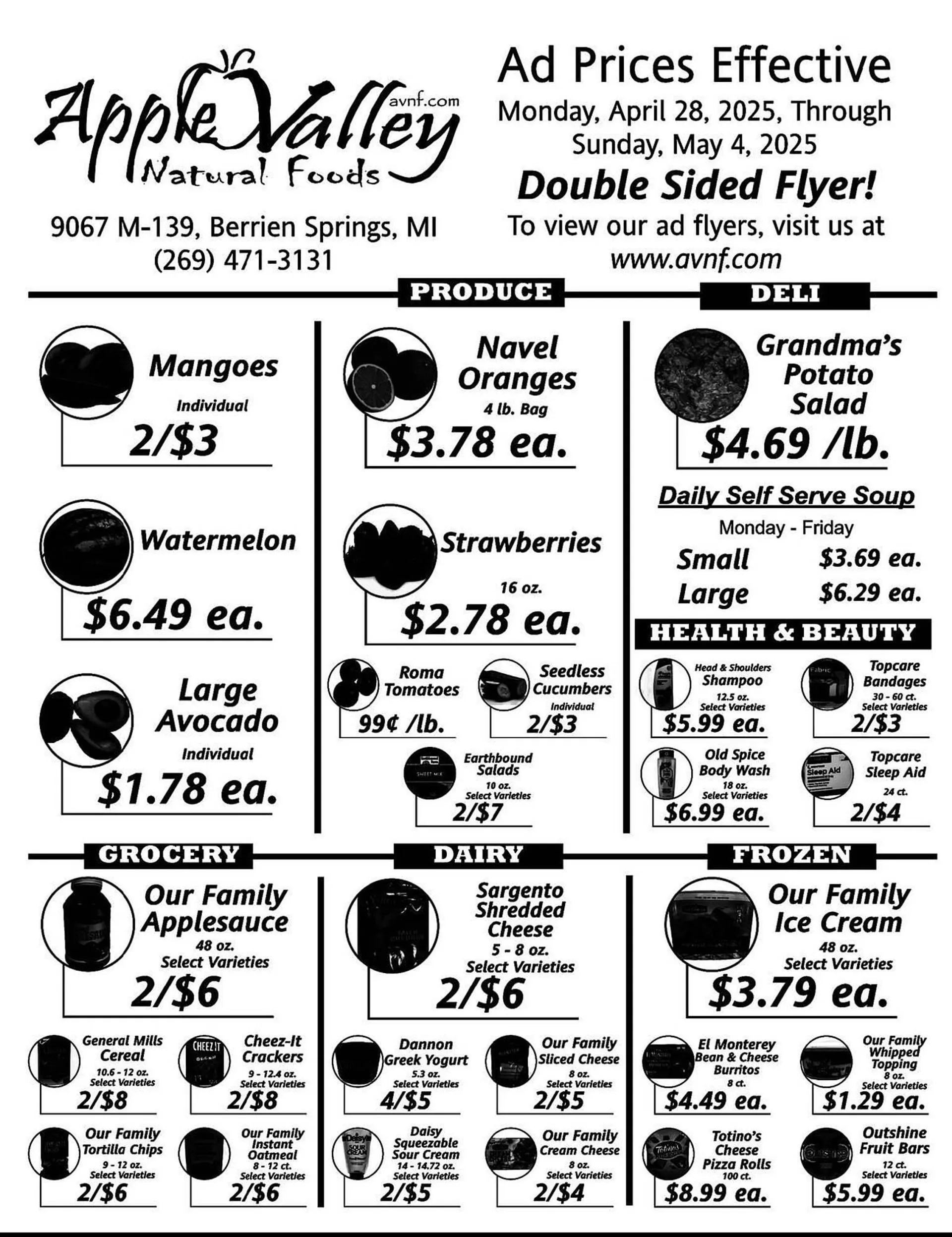 Apple Valley Natural Foods Weekly Ad - 1