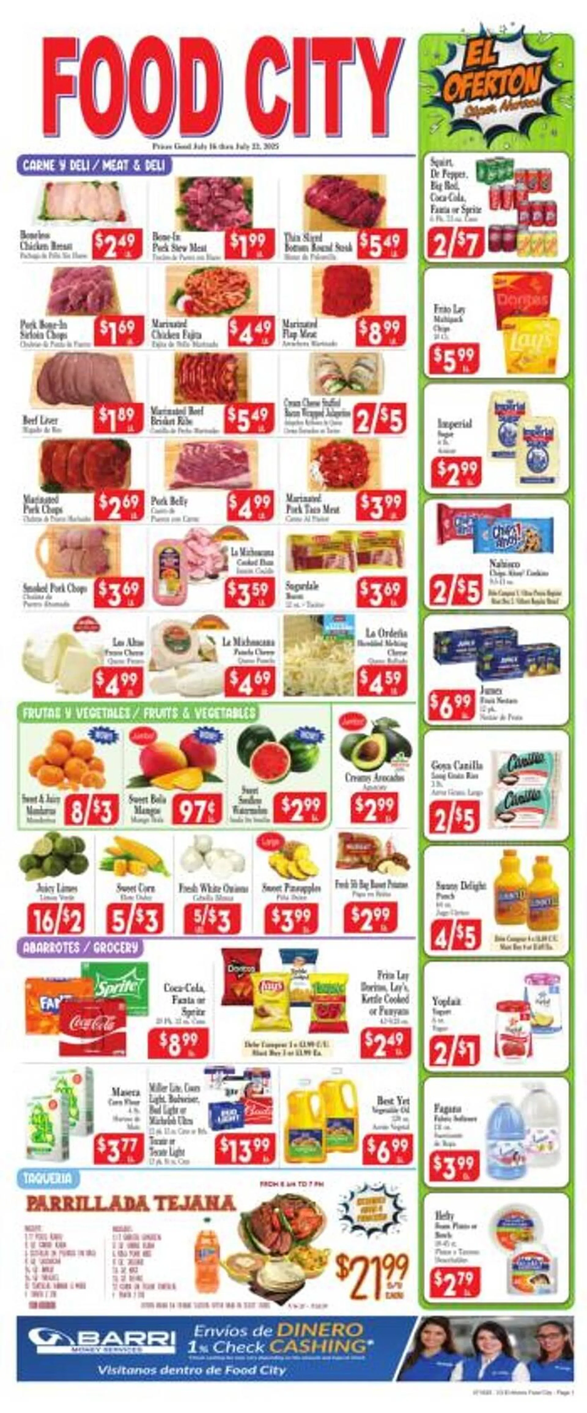 Weekly ad El Ahorro Weekly Ad from July 18 to July 22 2025 - Page 1