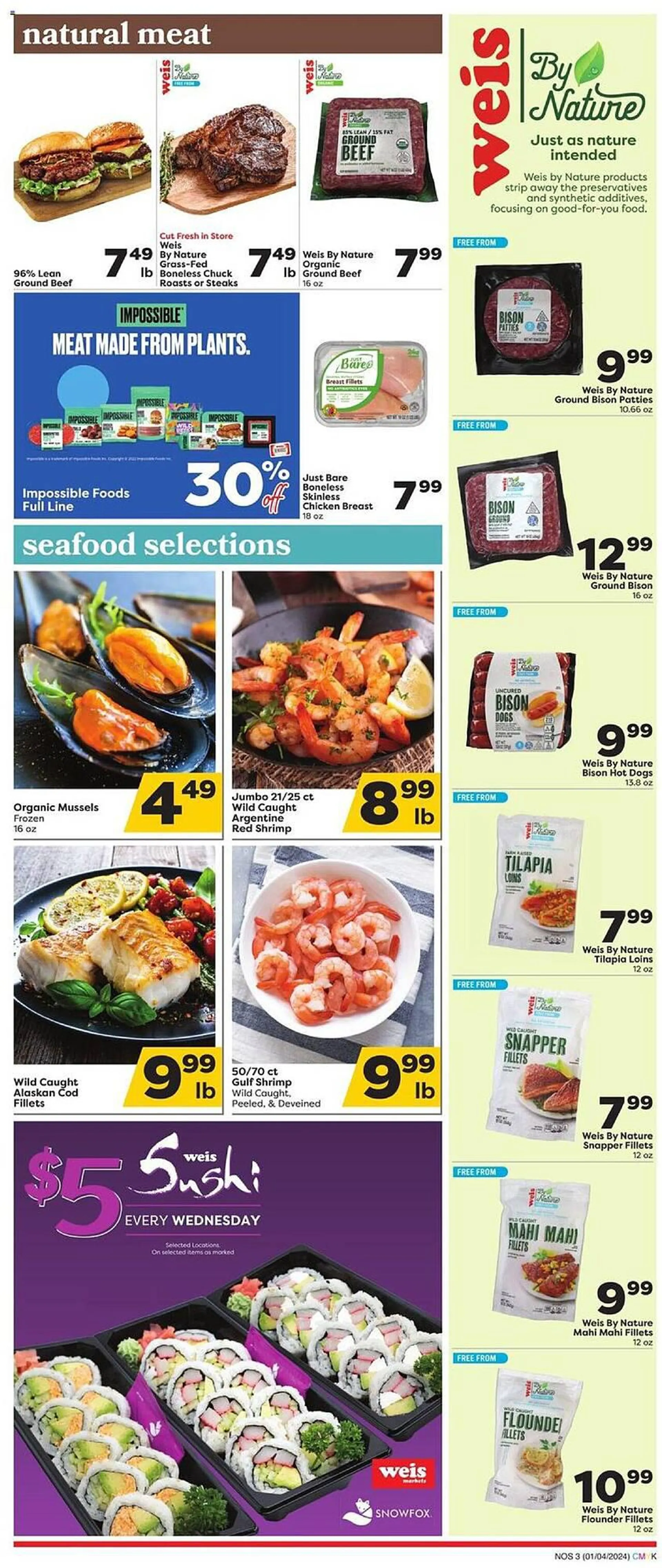Weekly ad Weis Markets Weekly Ad from January 4 to January 31 2024 - Page 2