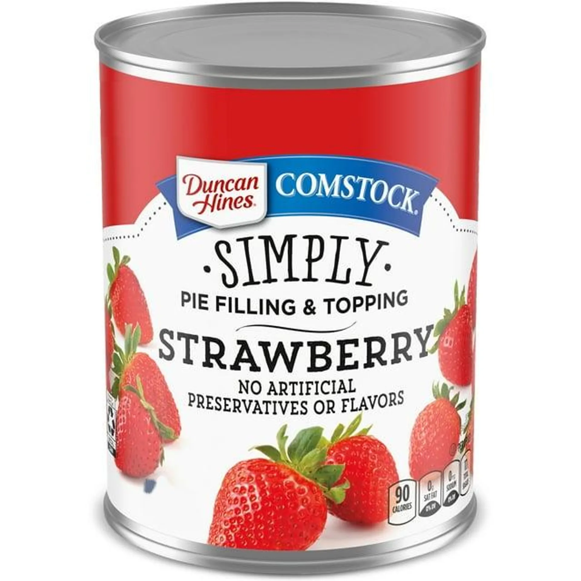 Duncan Hines Comstock Strawberry Pie Filling and Topping, 21 oz.